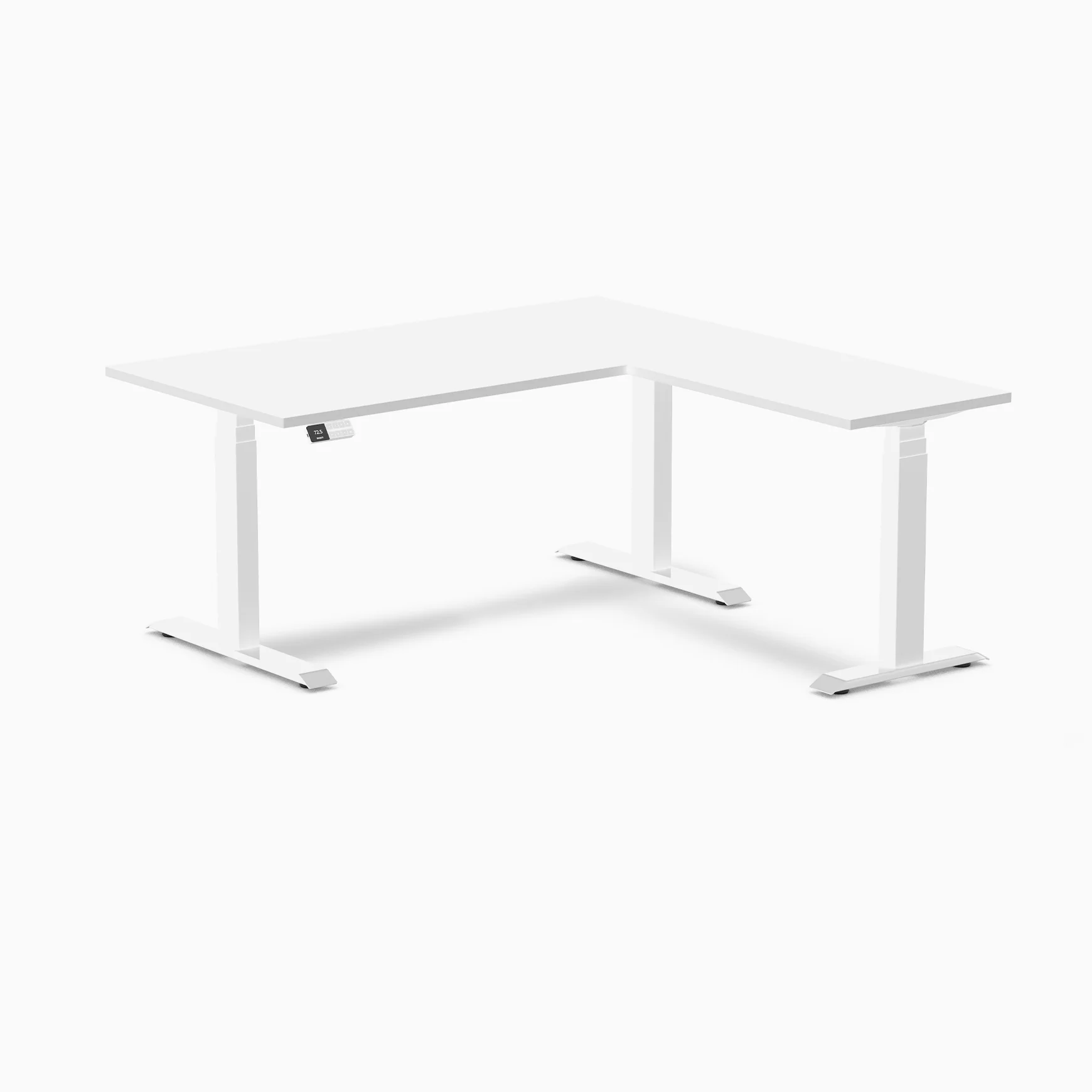 Desky L-Shape Laminate Sit Stand Desk - Image 29