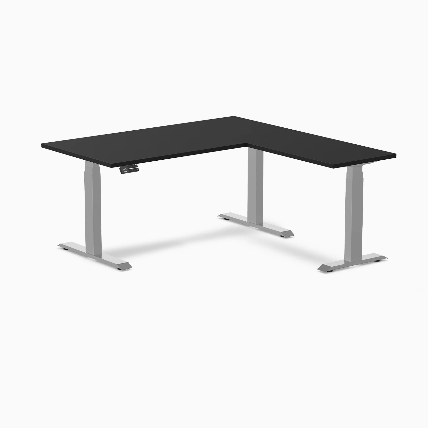 Desky L-Shape Laminate Sit Stand Desk - Image 36