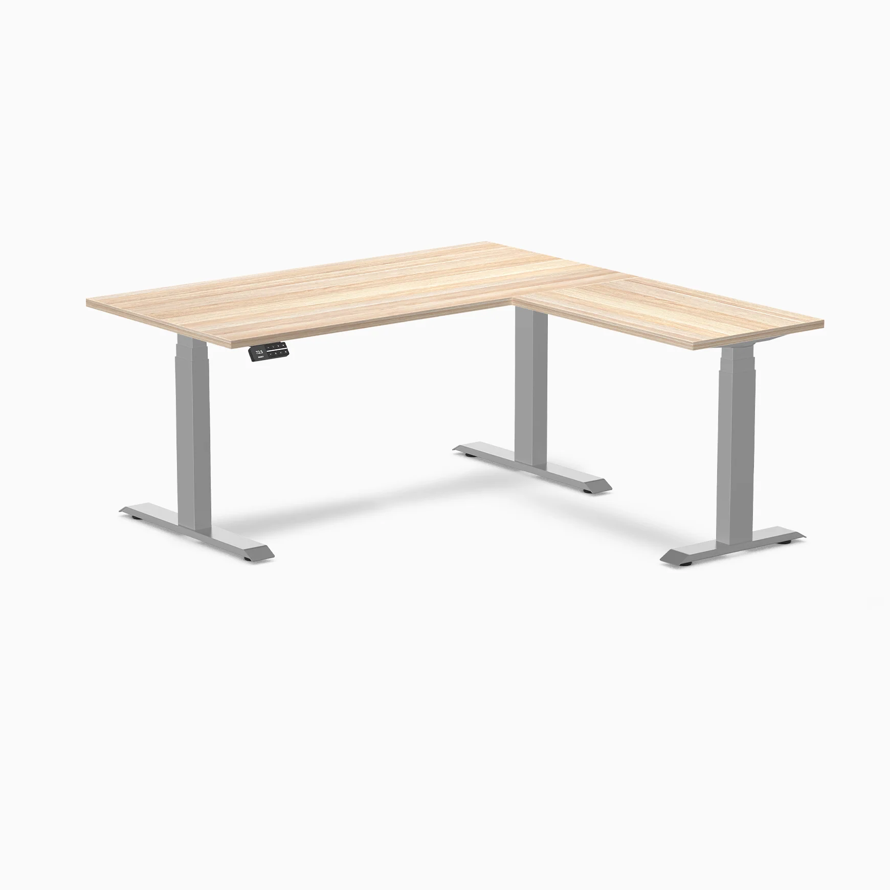 Desky L-Shape Laminate Sit Stand Desk - Image 42