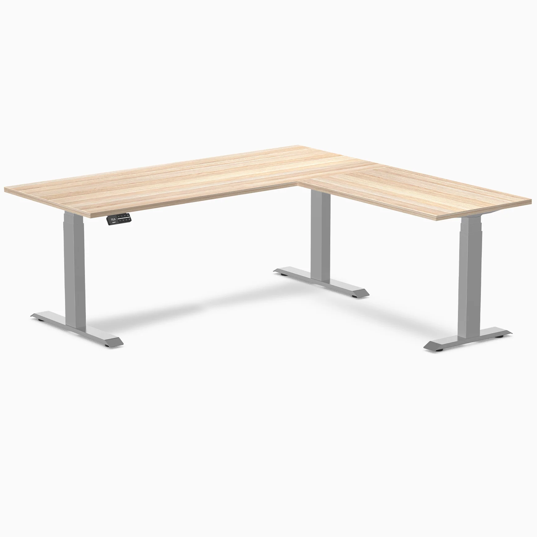 Desky L-Shape Laminate Sit Stand Desk - Image 45