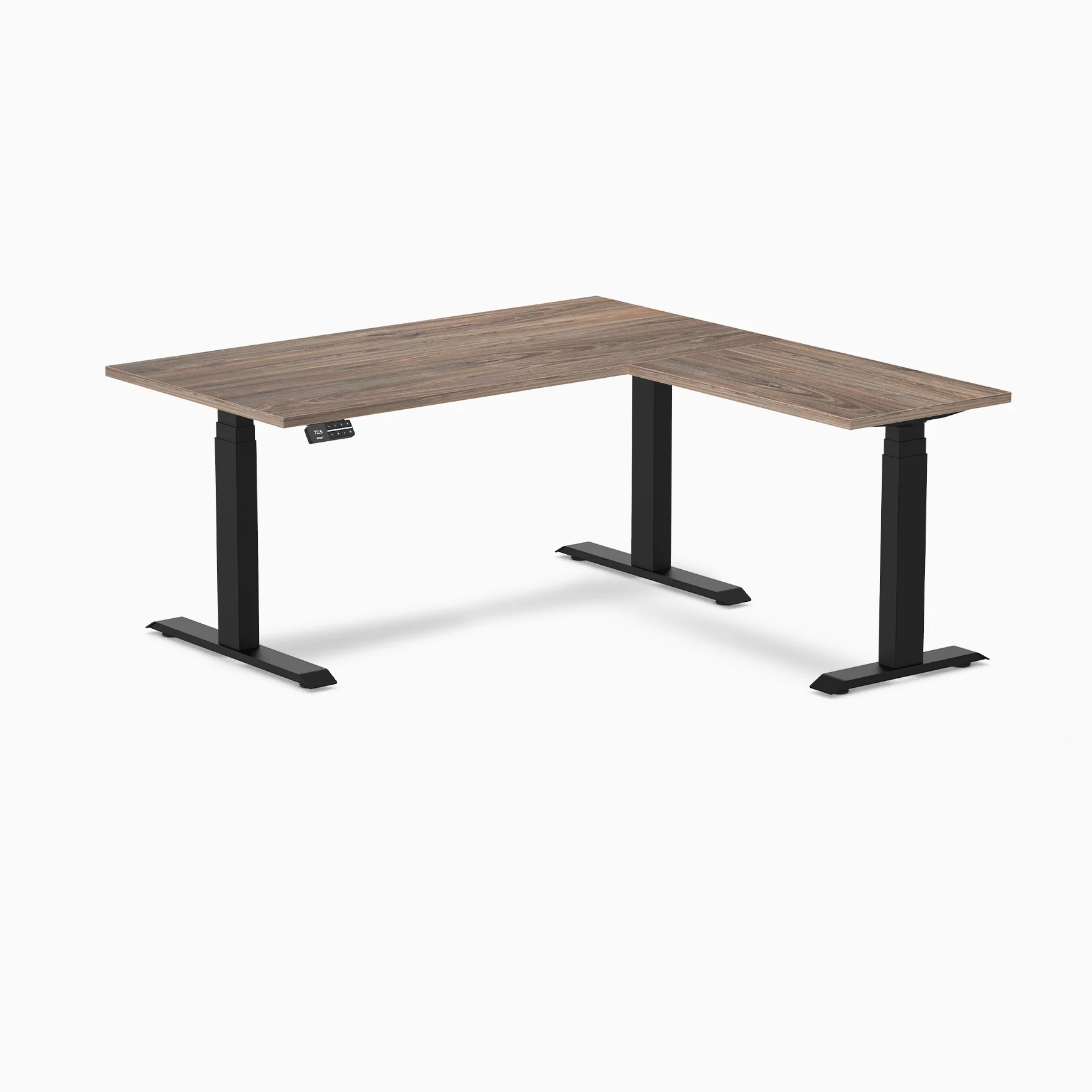 Desky L-Shape Laminate Sit Stand Desk - Image 46