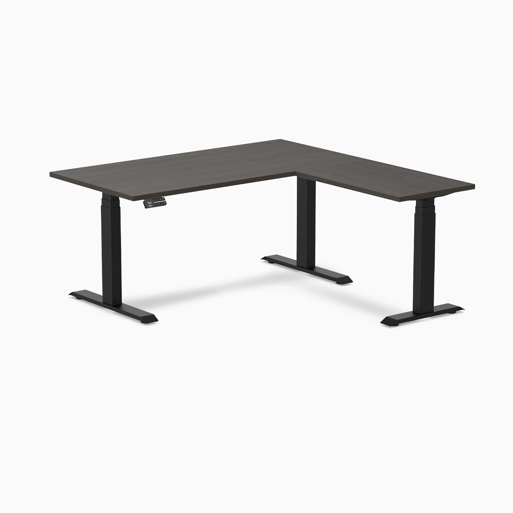 Desky L-Shape Laminate Sit Stand Desk - Image 52