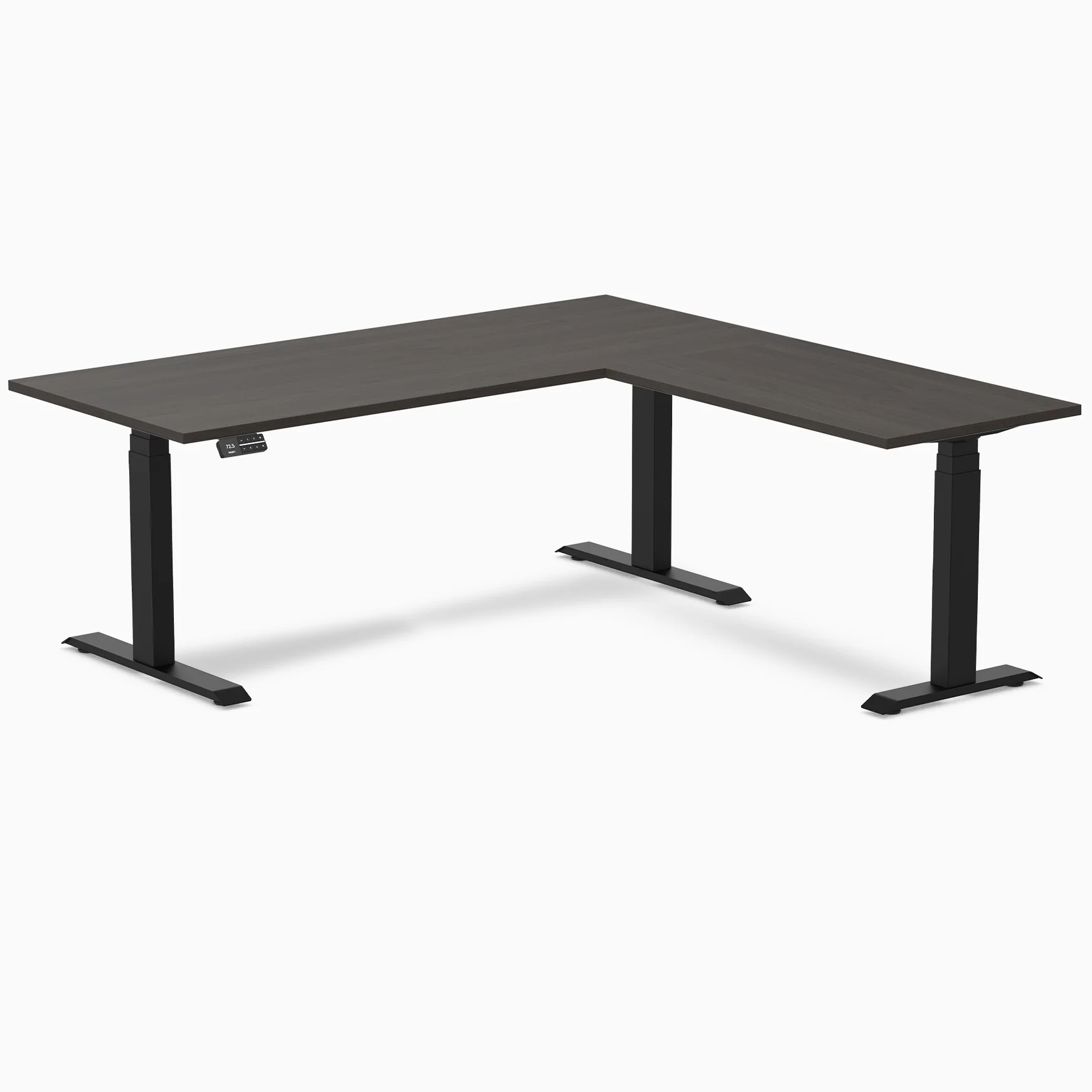 Desky L-Shape Laminate Sit Stand Desk - Image 55
