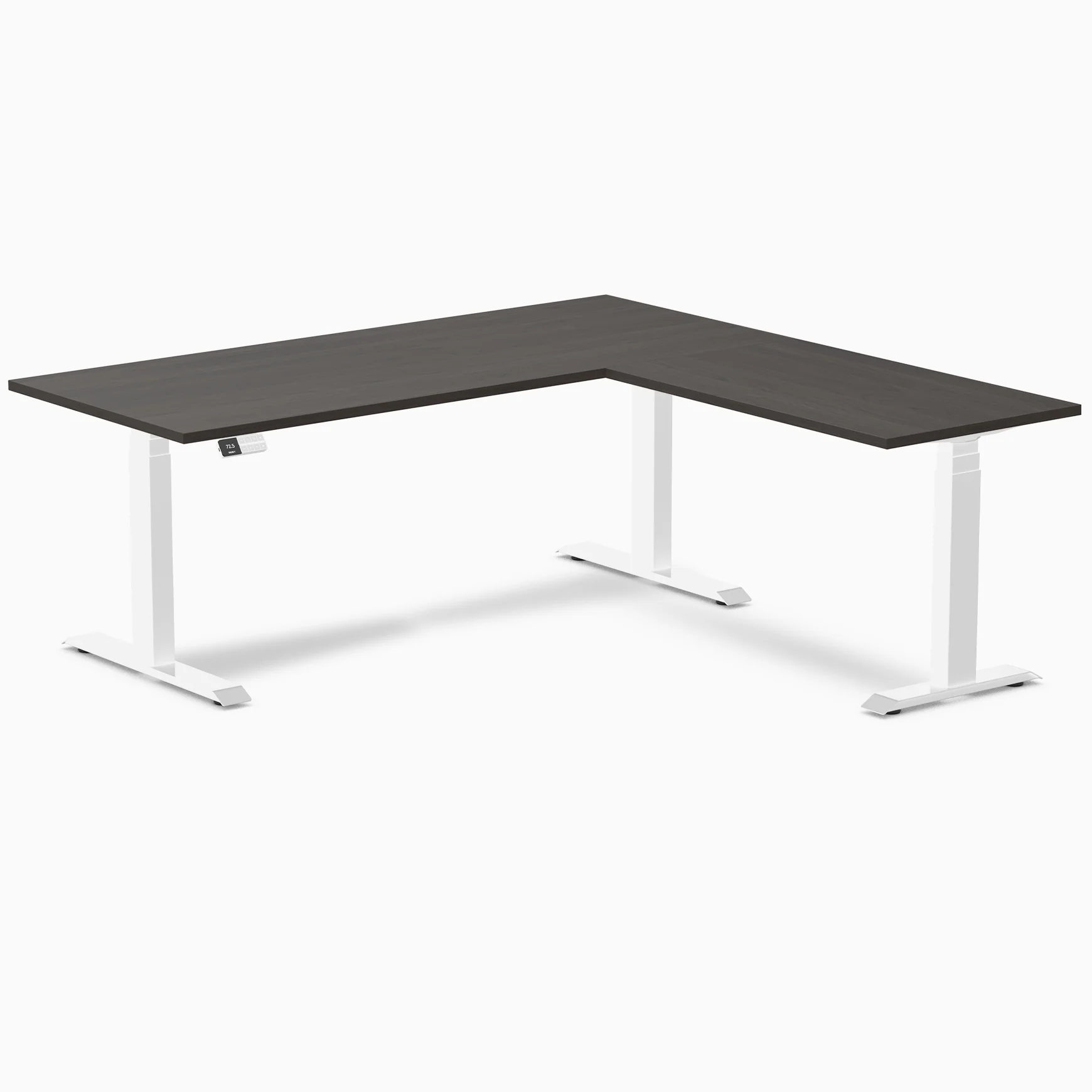 Desky L-Shape Laminate Sit Stand Desk - Image 56