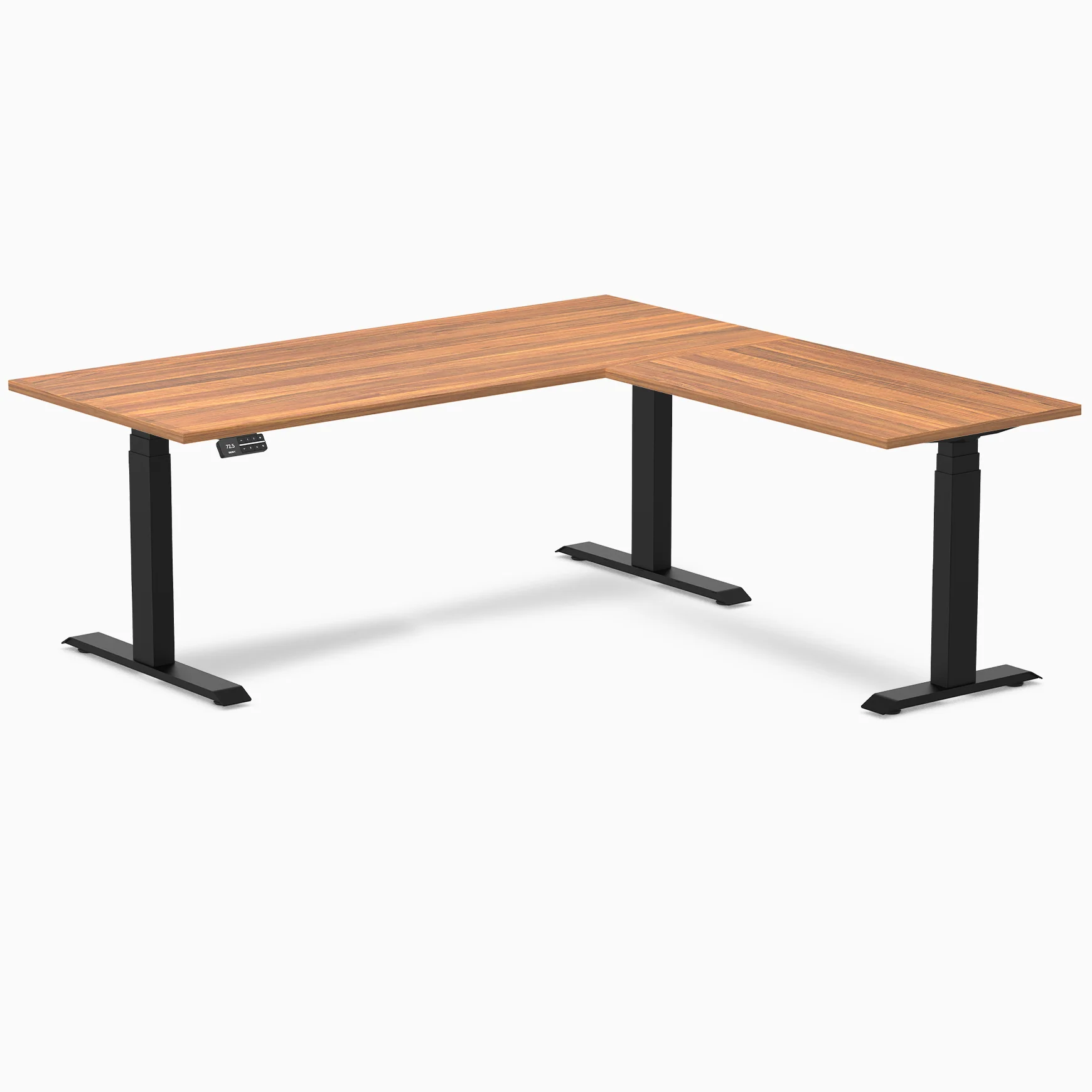 Desky L-Shape Laminate Sit Stand Desk - Image 61