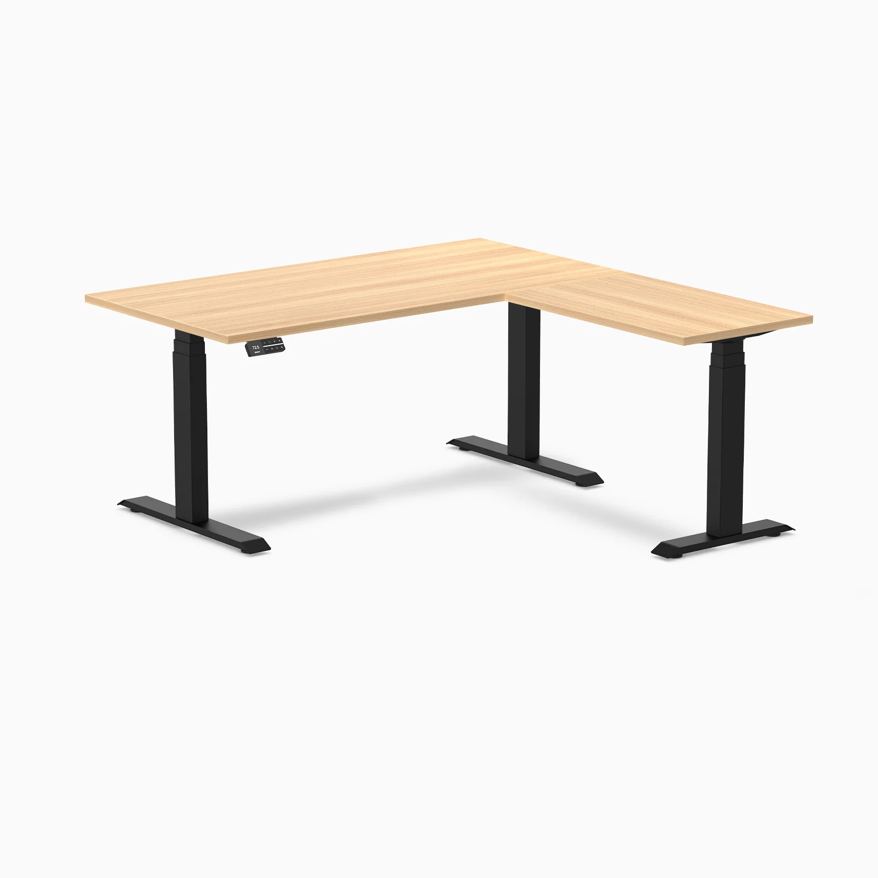 Desky L-Shape Laminate Sit Stand Desk - Image 70