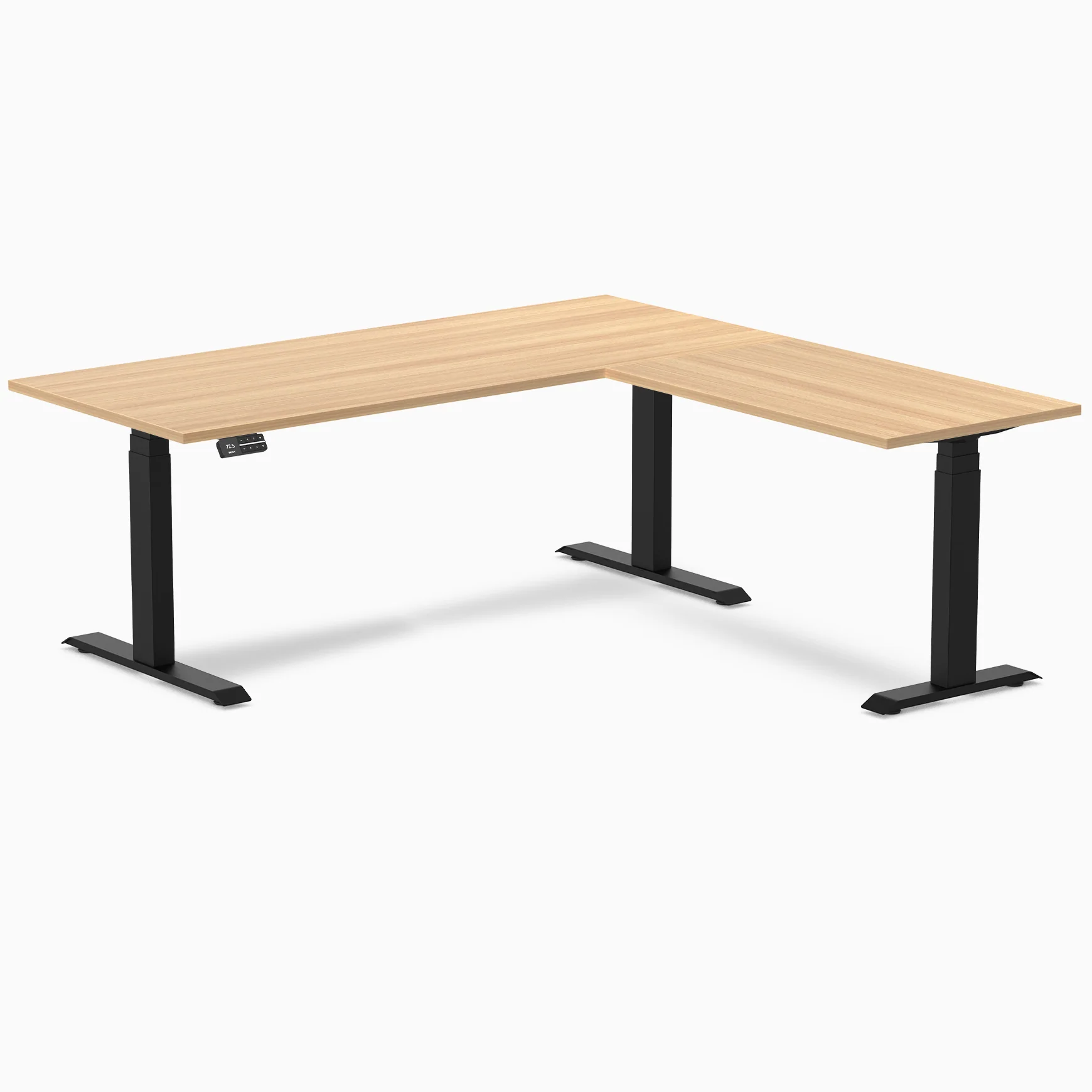 Desky L-Shape Laminate Sit Stand Desk - Image 73
