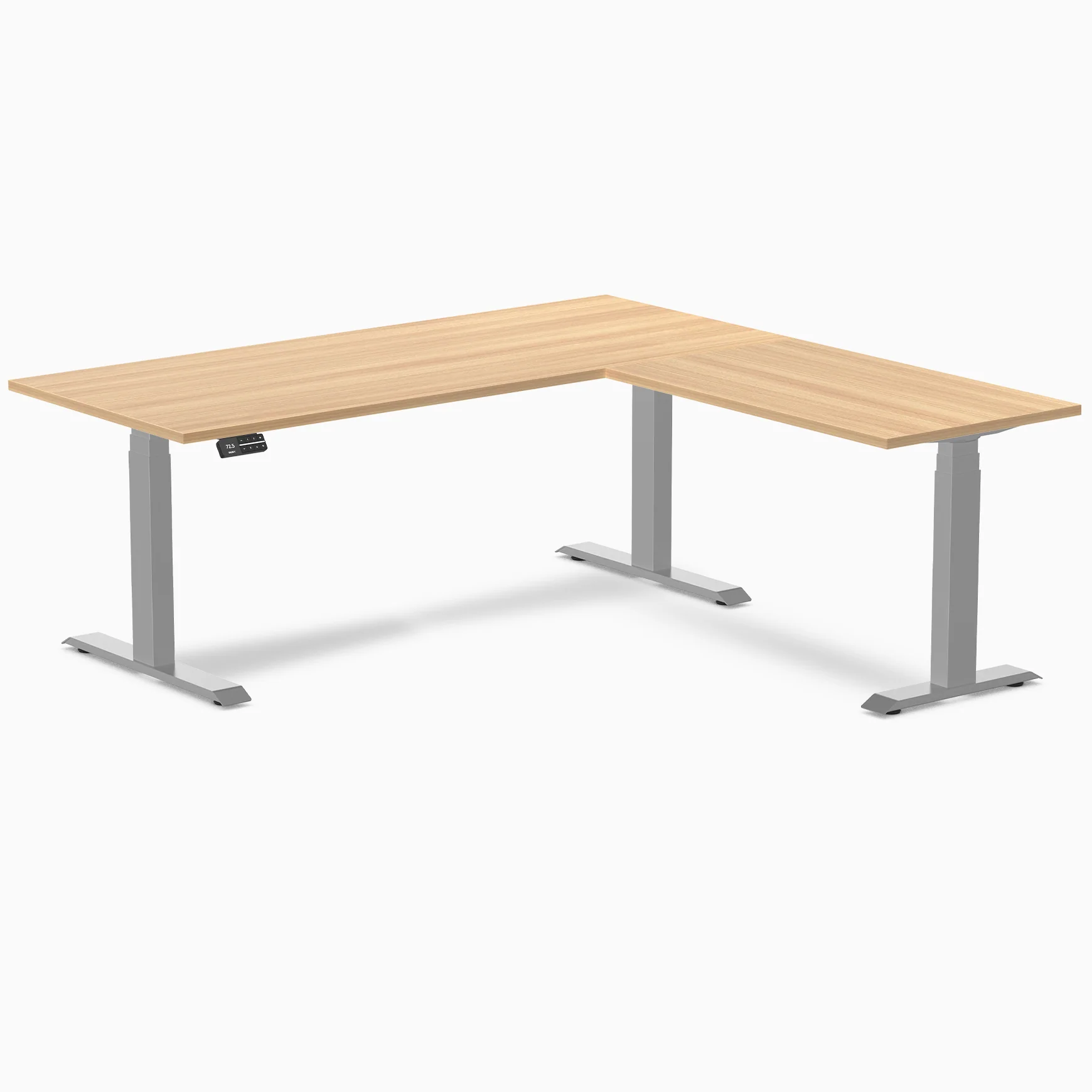 Desky L-Shape Laminate Sit Stand Desk - Image 75