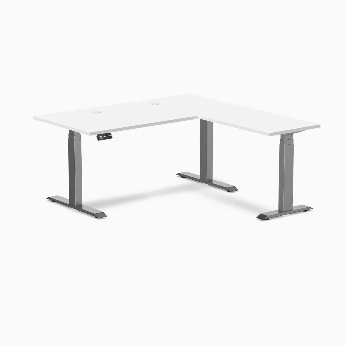 Desky L-Shape Laminate Sit Stand Desk - Image 78