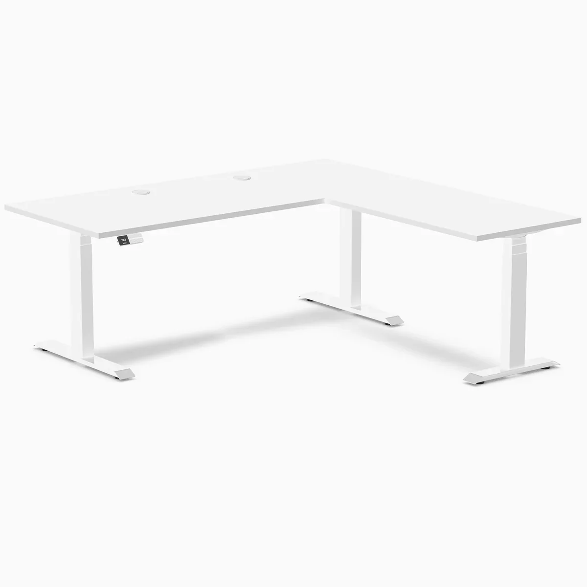 Desky L-Shape Laminate Sit Stand Desk - Image 81