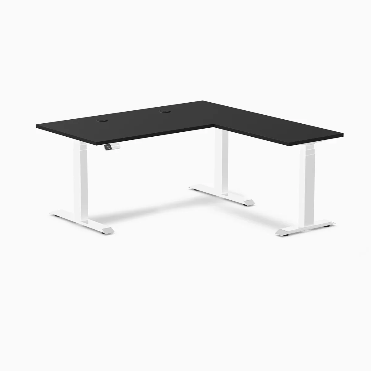 Desky L-Shape Laminate Sit Stand Desk - Image 85