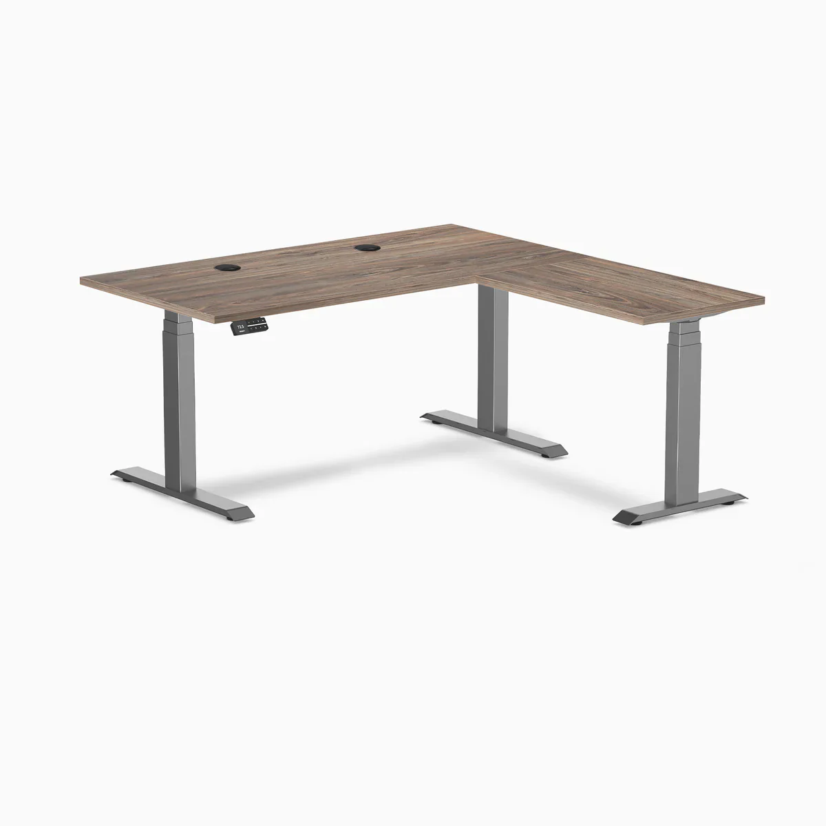 Desky L-Shape Laminate Sit Stand Desk - Image 94