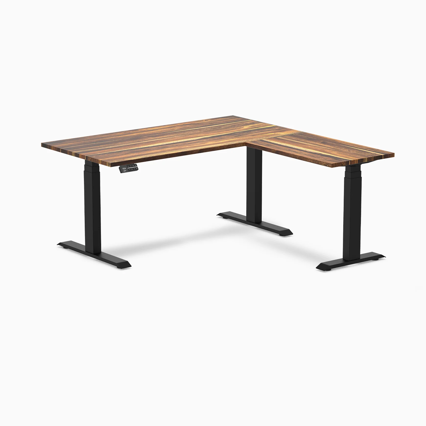 Desky Hardwood L-Shape Sit Stand Desk - Image 20