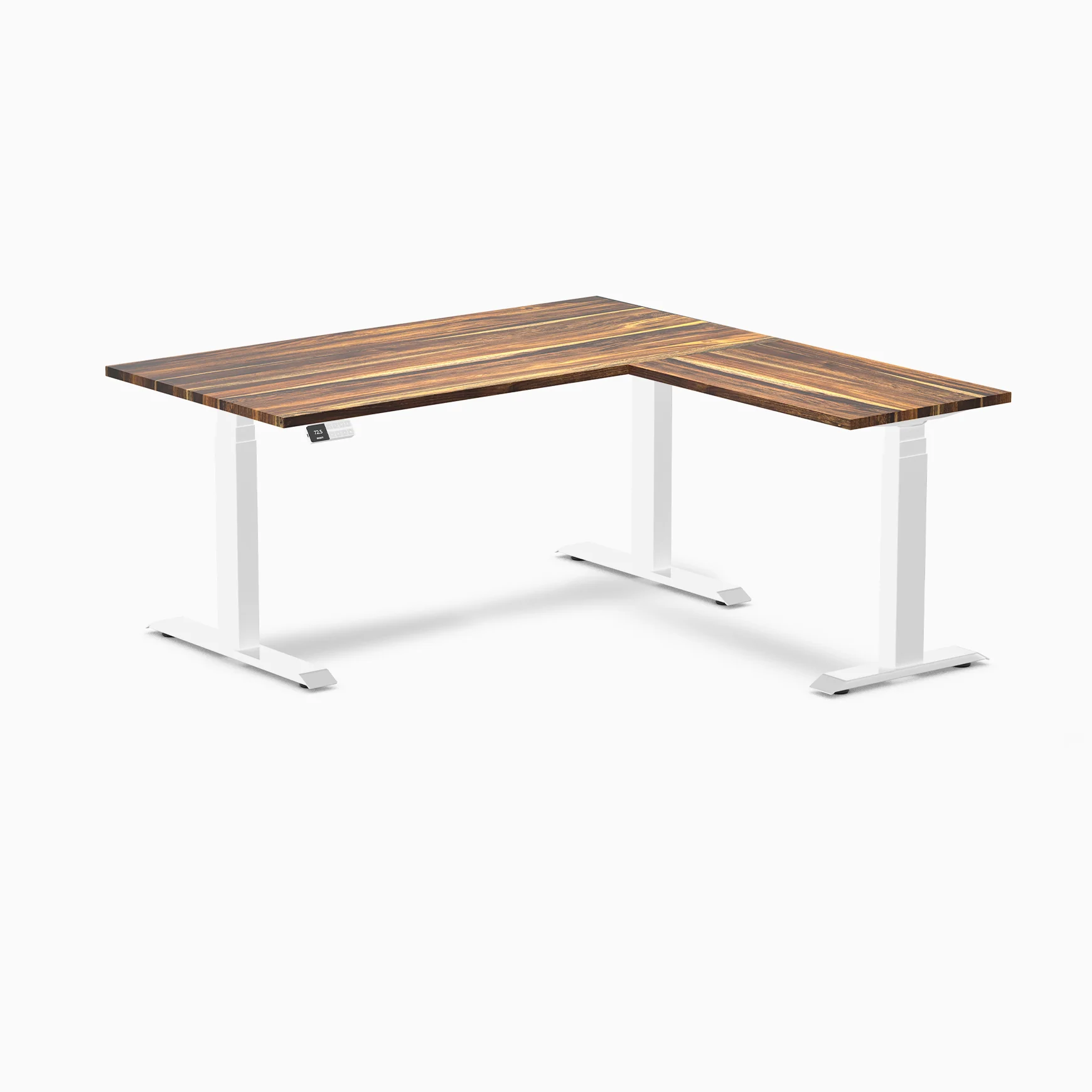 Desky Hardwood L-Shape Sit Stand Desk - Image 21