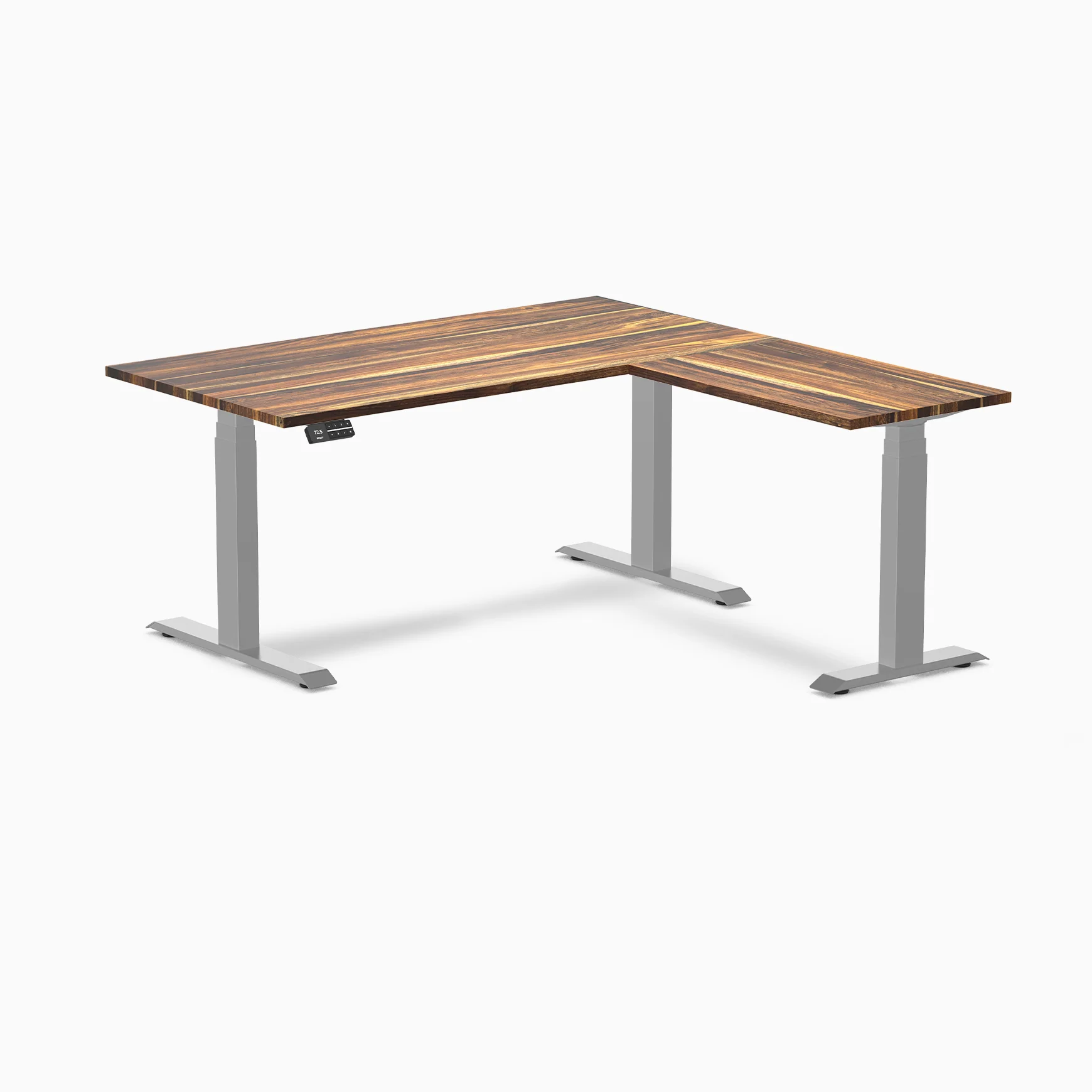 Desky Hardwood L-Shape Sit Stand Desk - Image 22