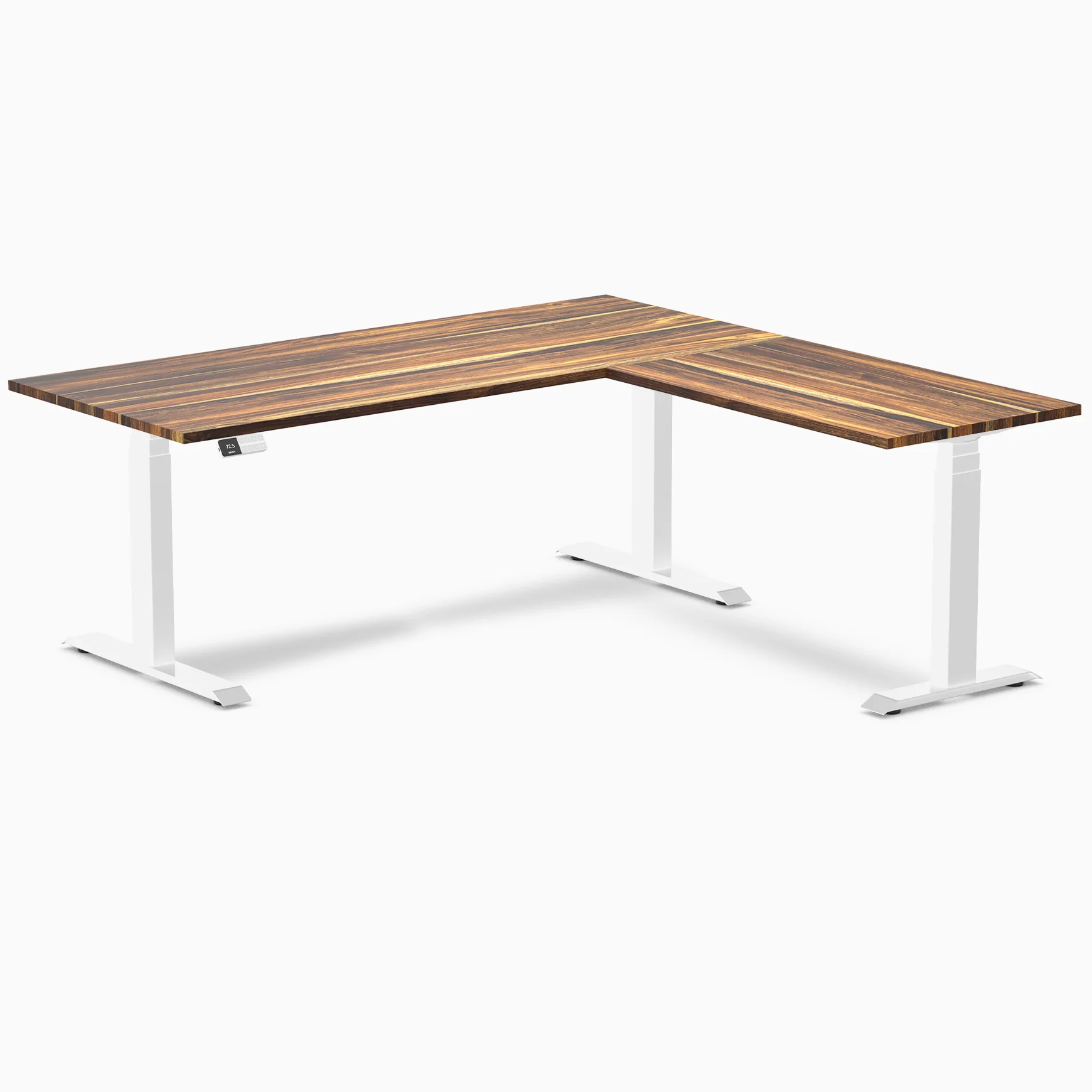 Desky Hardwood L-Shape Sit Stand Desk - Image 24