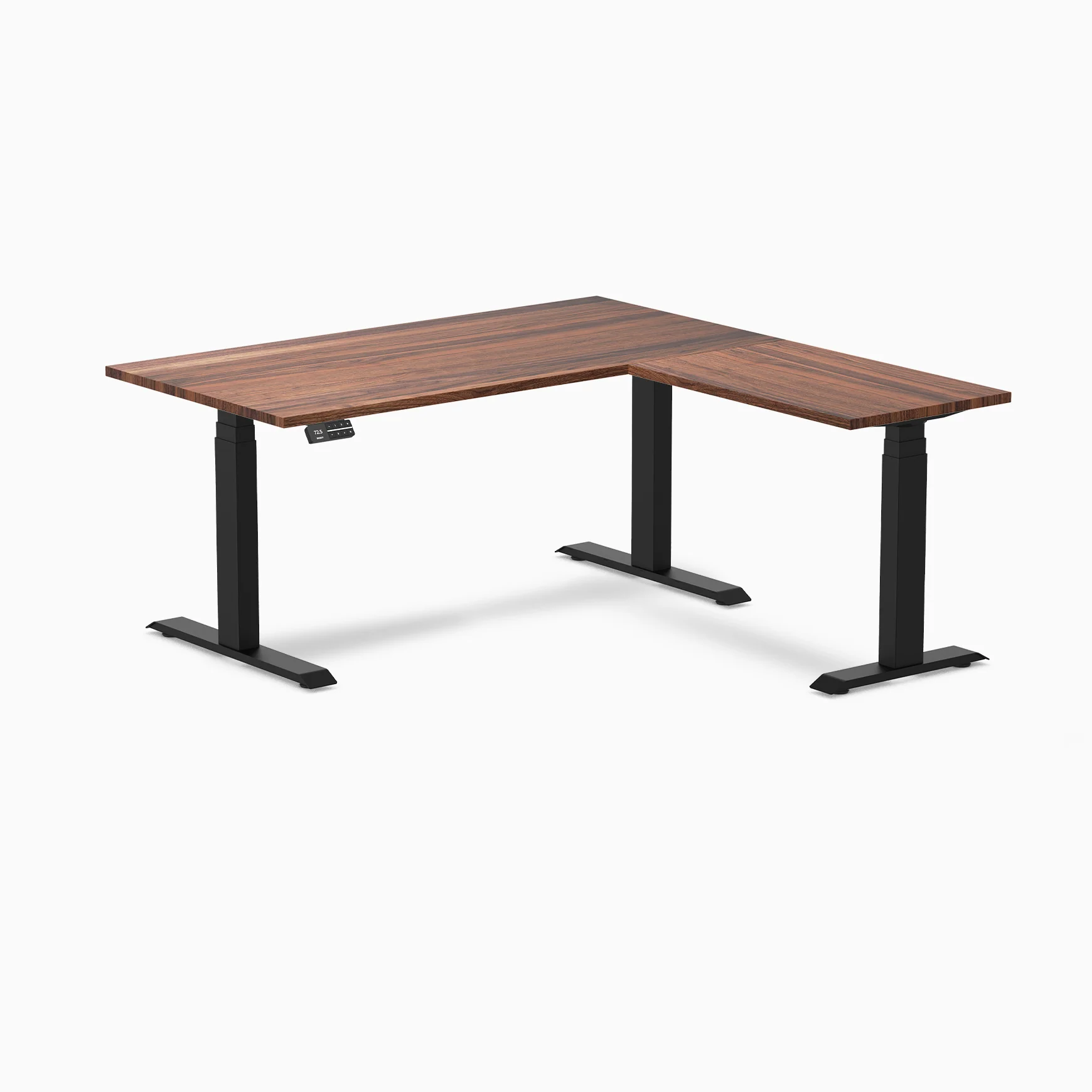 Desky Hardwood L-Shape Sit Stand Desk - Image 26