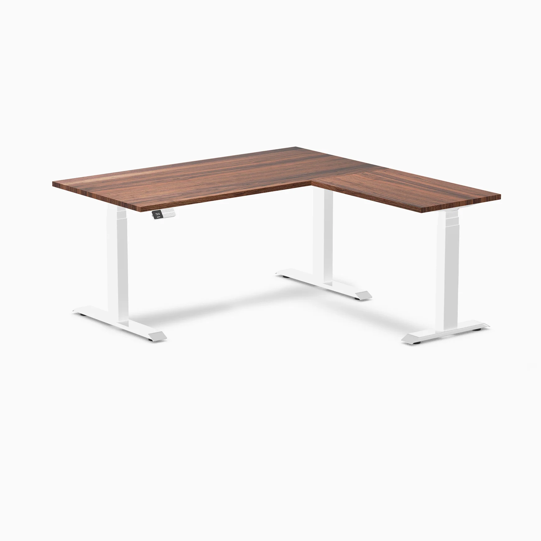 Desky Hardwood L-Shape Sit Stand Desk - Image 27