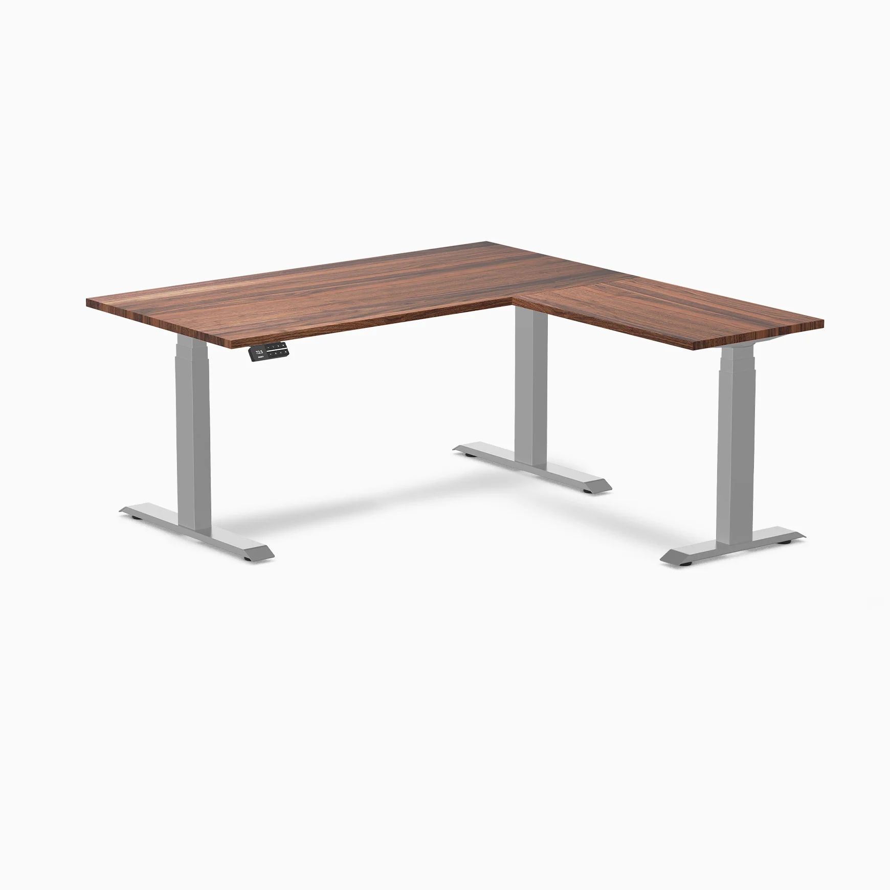 Desky Hardwood L-Shape Sit Stand Desk - Image 28
