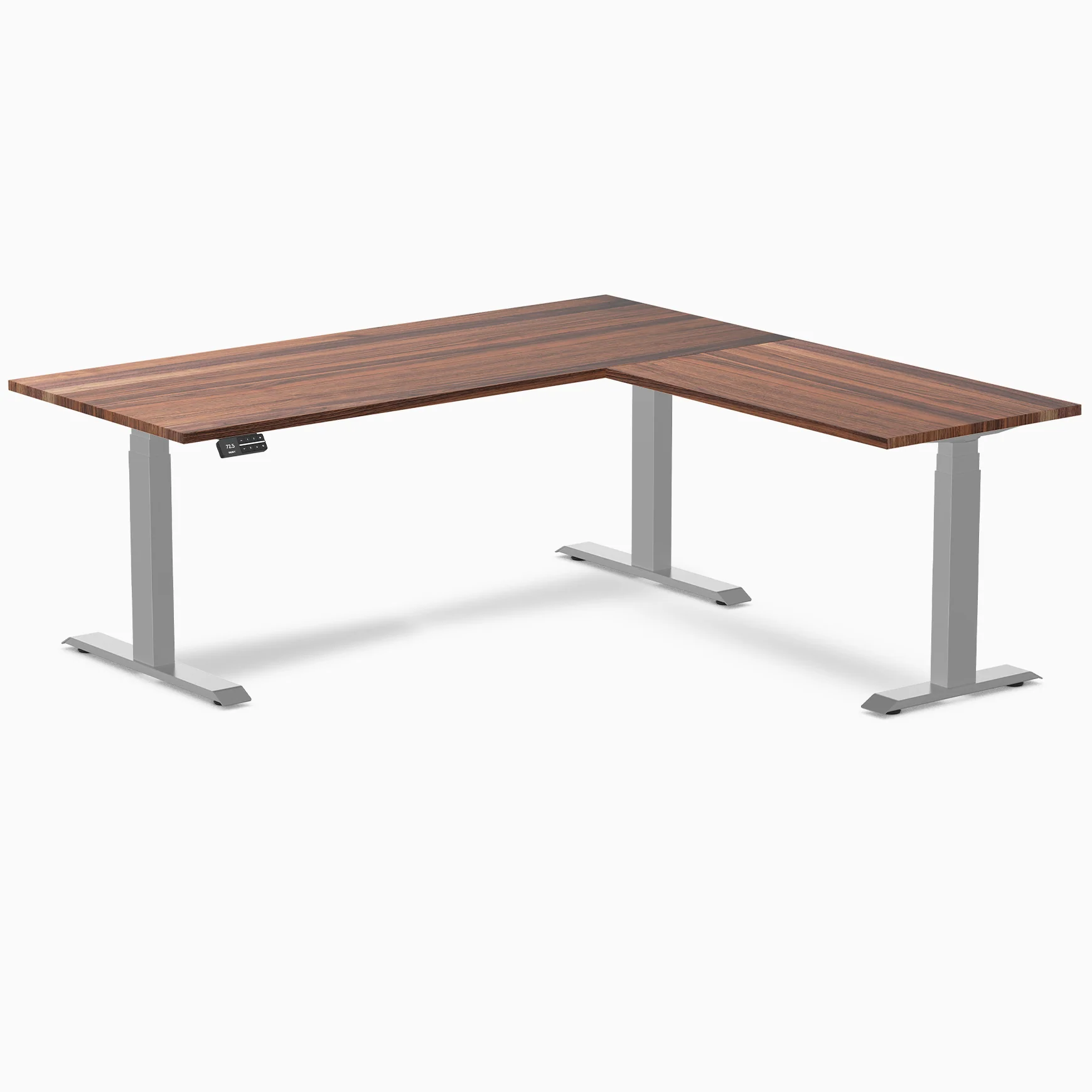 Desky Hardwood L-Shape Sit Stand Desk - Image 31