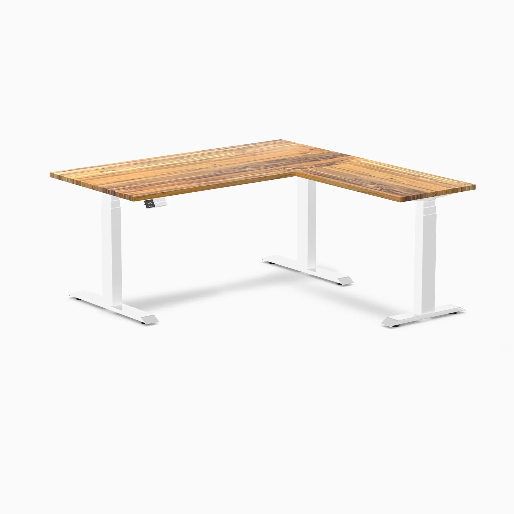 Desky Hardwood L-Shape Sit Stand Desk - Image 39