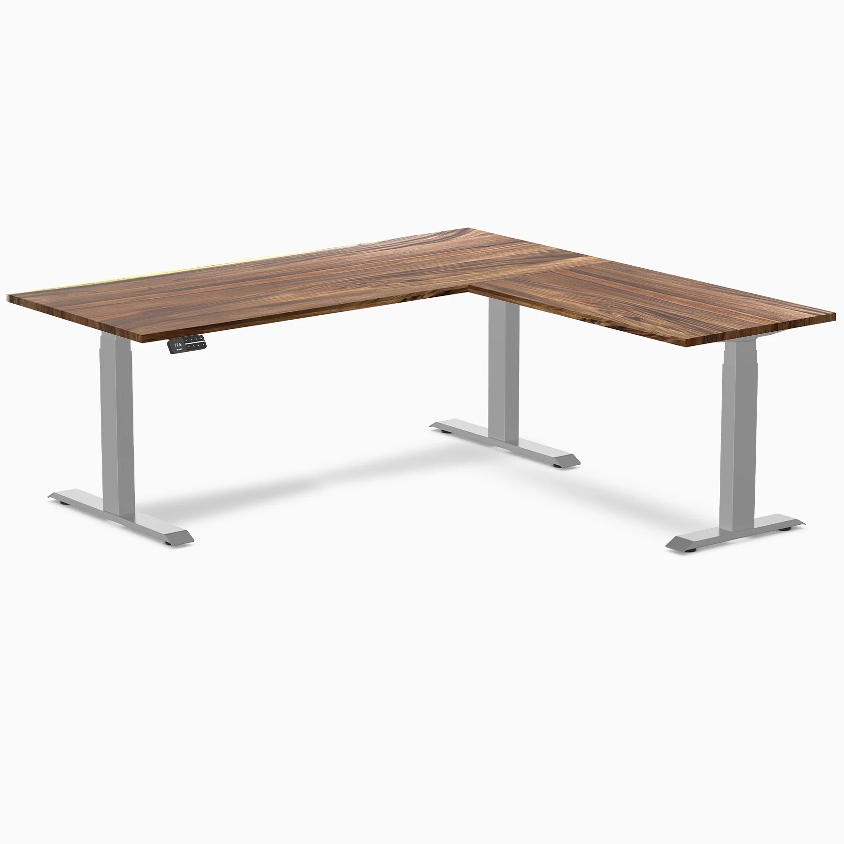 Desky Hardwood L-Shape Sit Stand Desk - Image 51