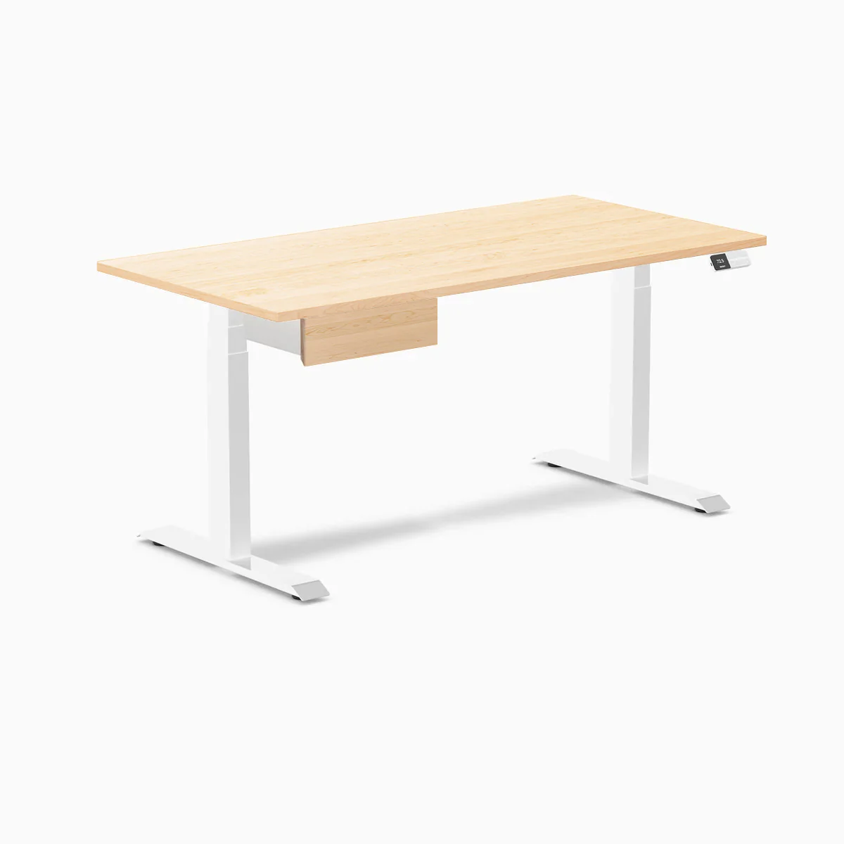 Desky Dual Hardwood Standing Desk With Drawer - Image 107