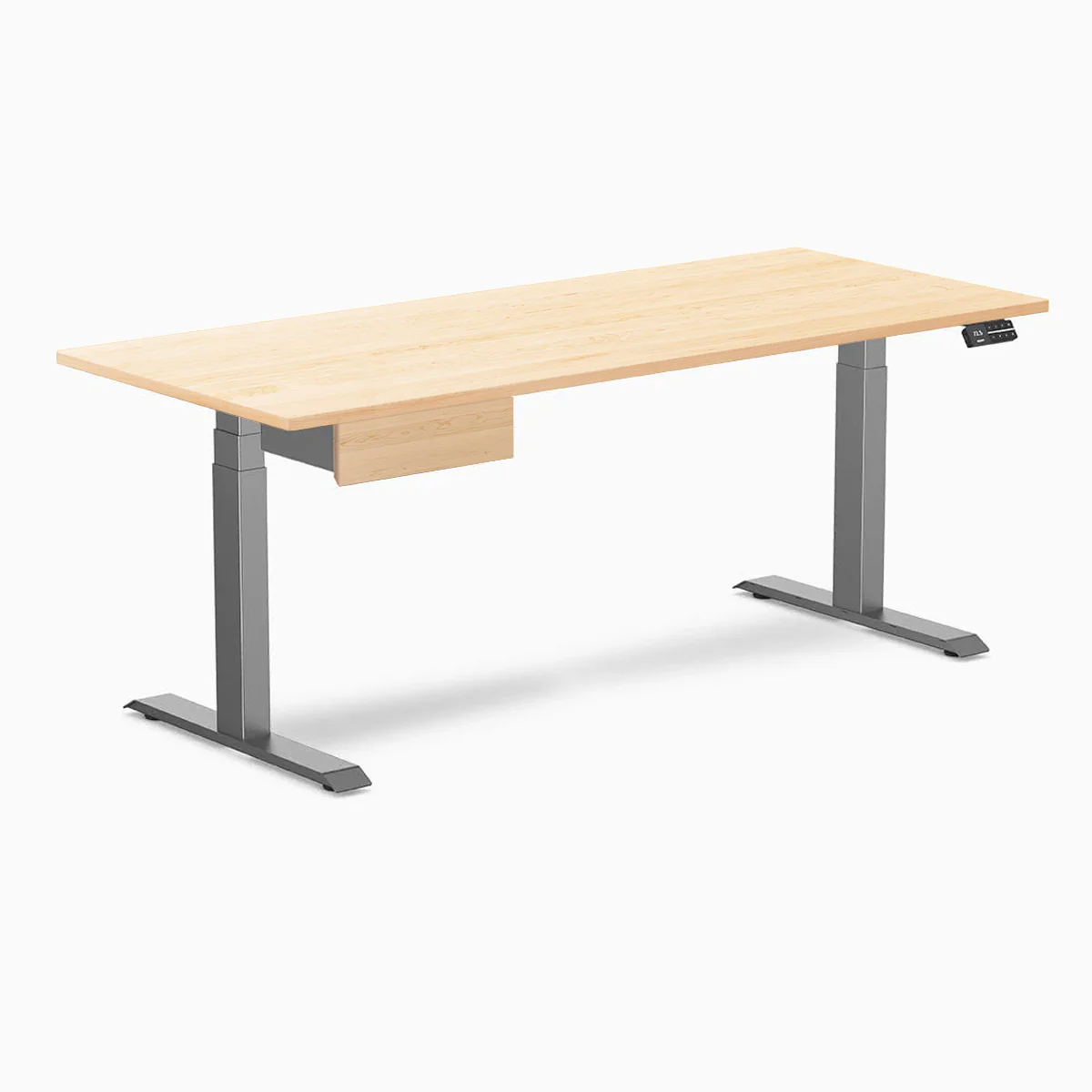 Desky Dual Hardwood Standing Desk With Drawer - Image 112