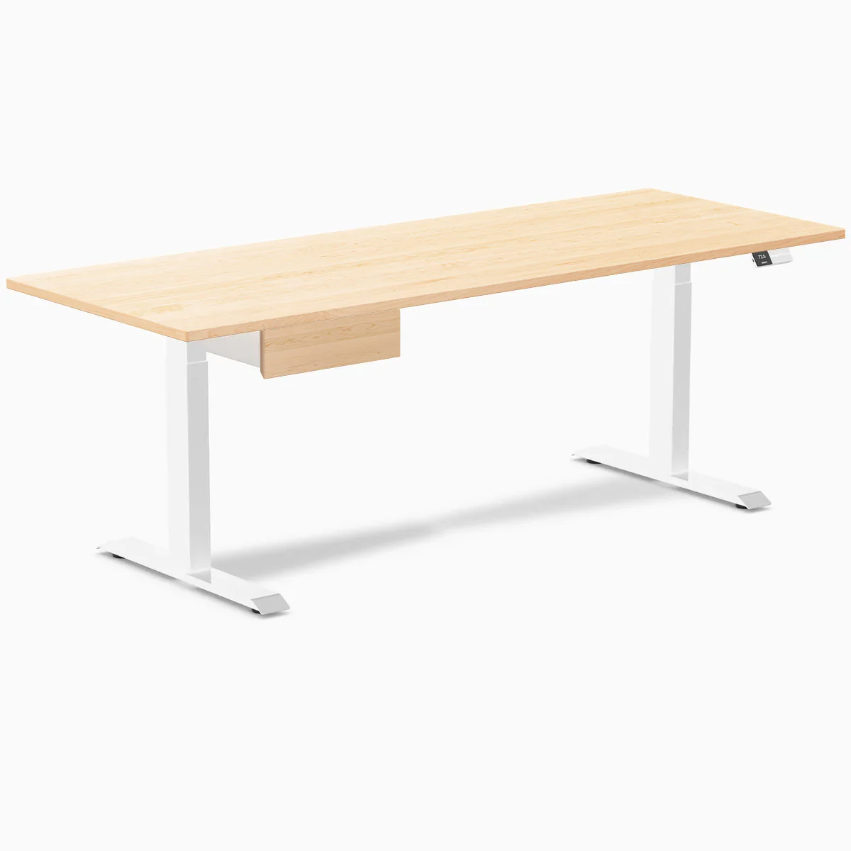Desky Dual Hardwood Standing Desk With Drawer - Image 115