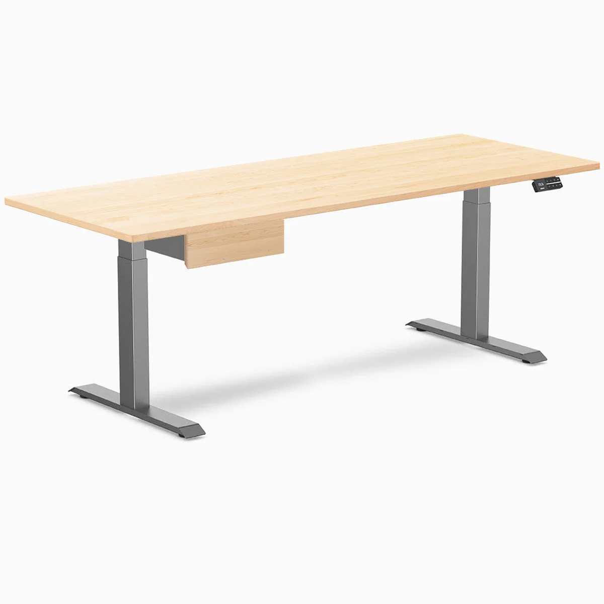 Desky Dual Hardwood Standing Desk With Drawer - Image 116