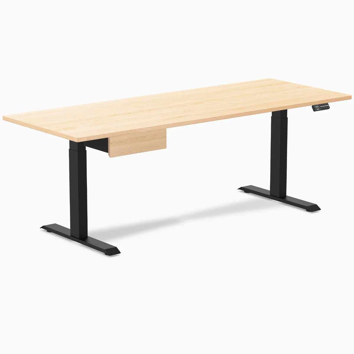 Desky Dual Hardwood Standing Desk With Drawer - Image 117