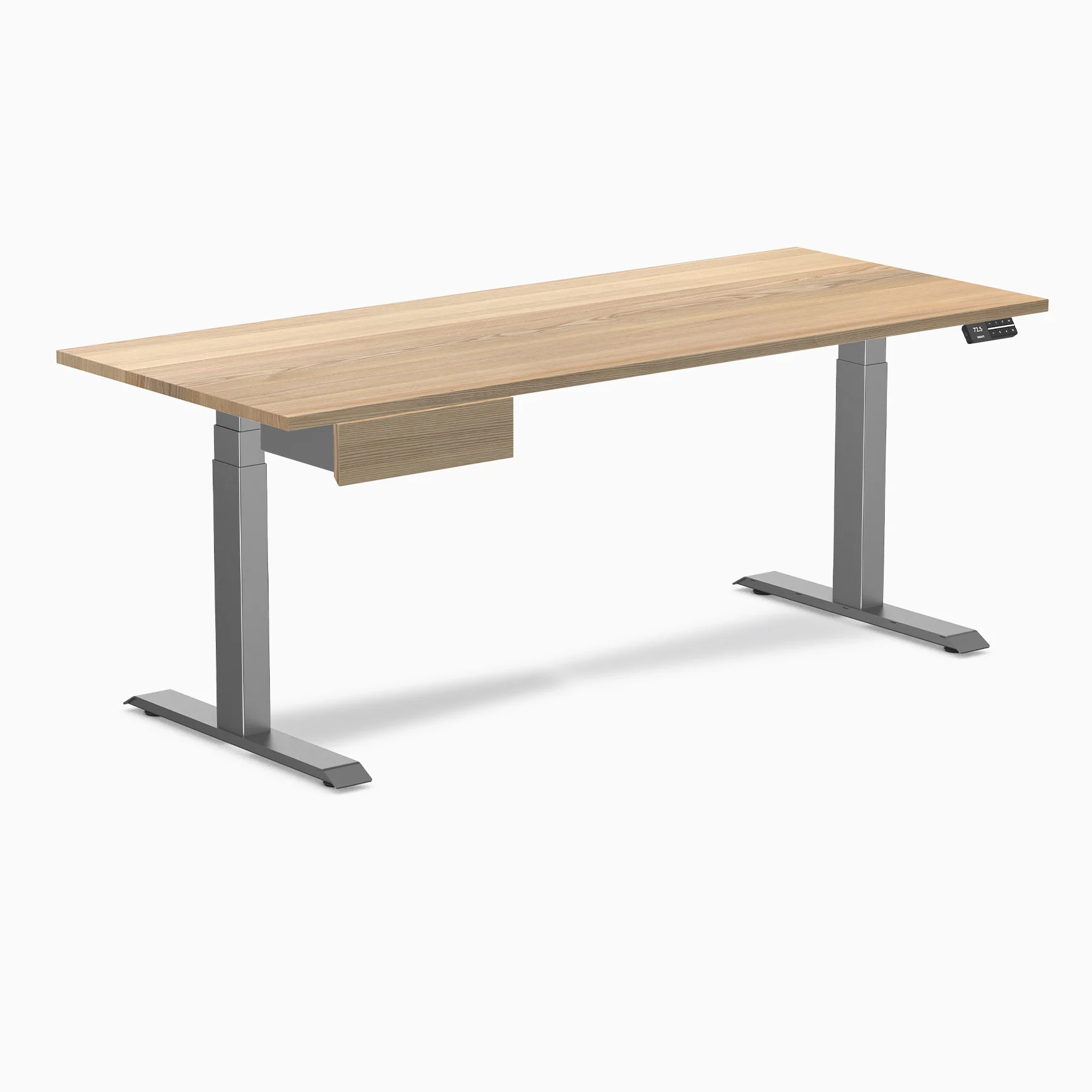 Desky Dual Hardwood Standing Desk With Drawer - Image 21