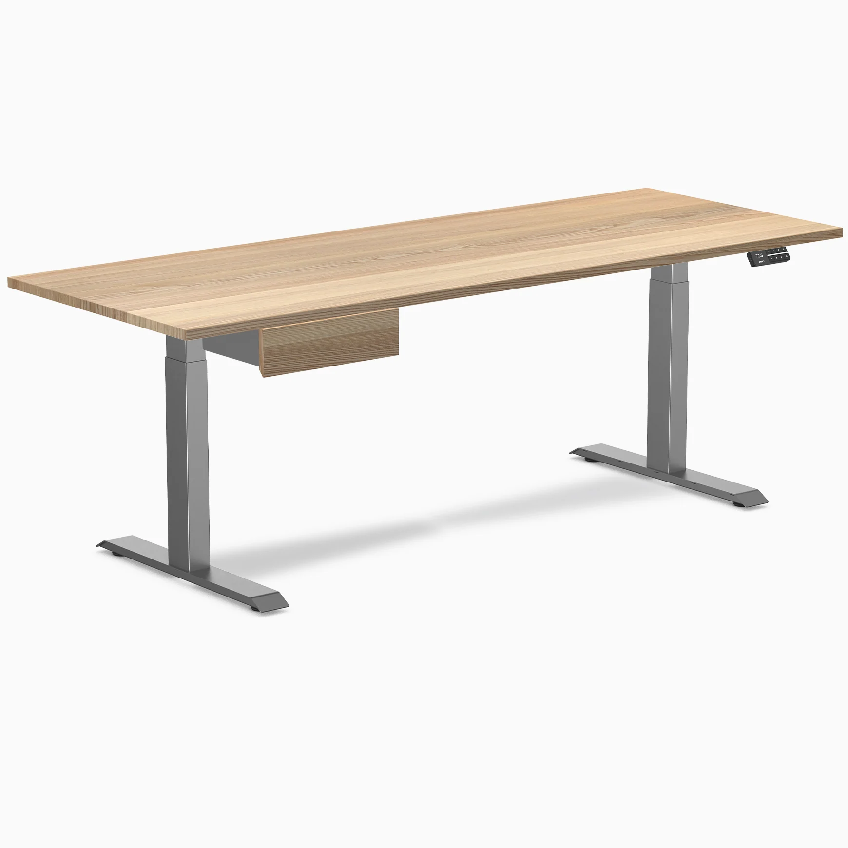 Desky Dual Hardwood Standing Desk With Drawer - Image 92