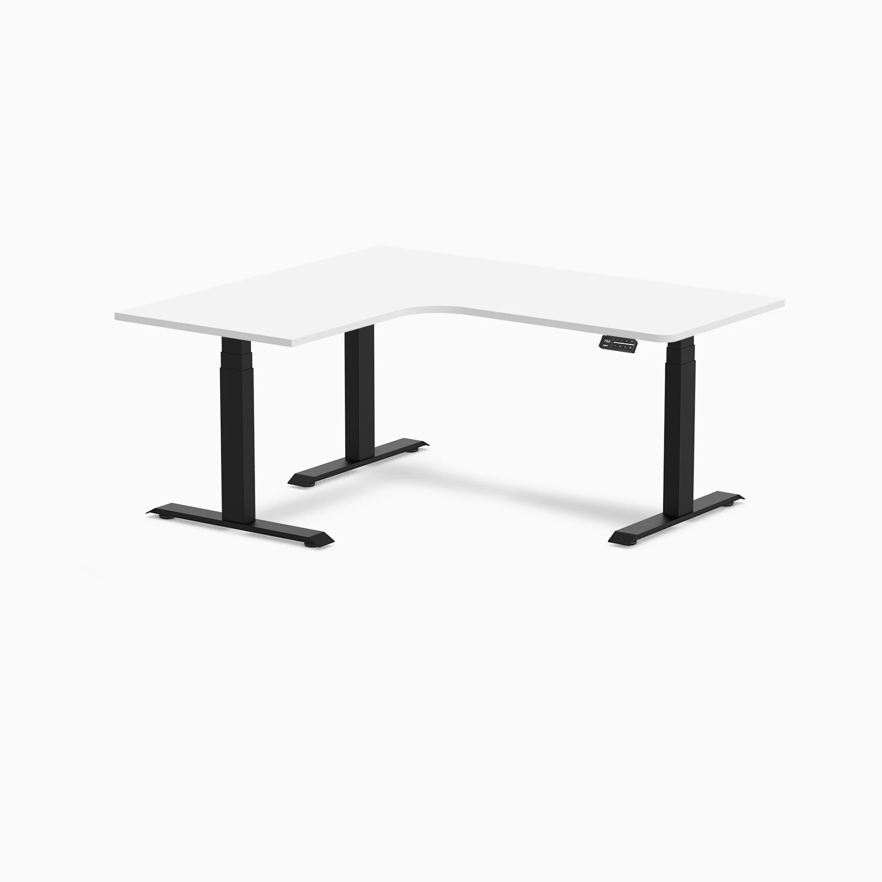 Desky L-Shape Curved Laminate Sit Stand Desk - Image 118