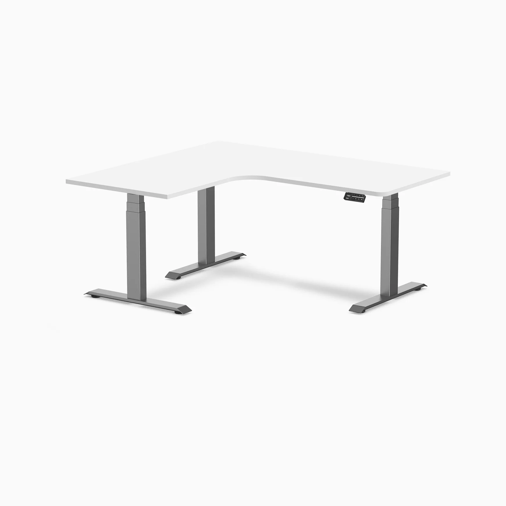Desky L-Shape Curved Laminate Sit Stand Desk - Image 120