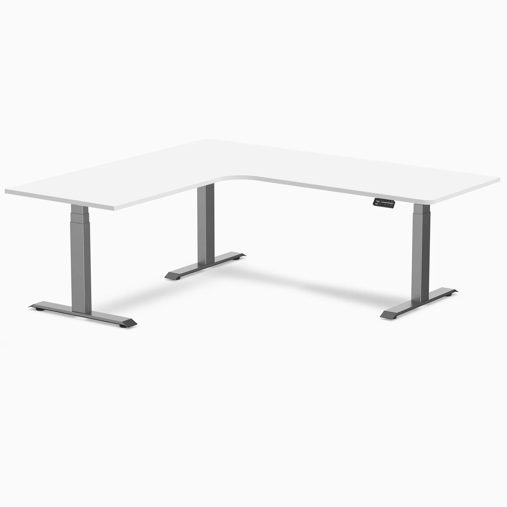 Desky L-Shape Curved Laminate Sit Stand Desk - Image 126