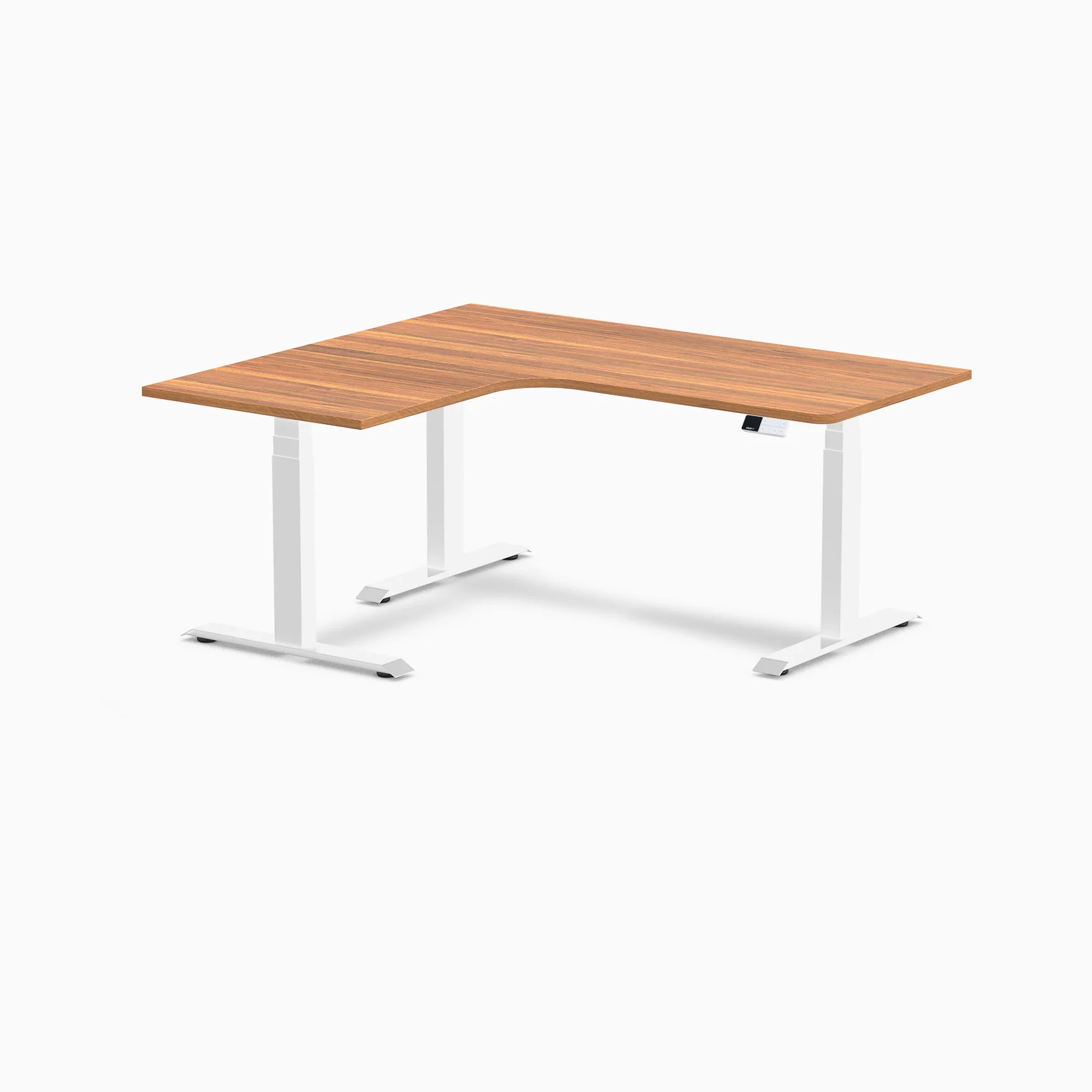 Desky L-Shape Curved Laminate Sit Stand Desk - Image 137