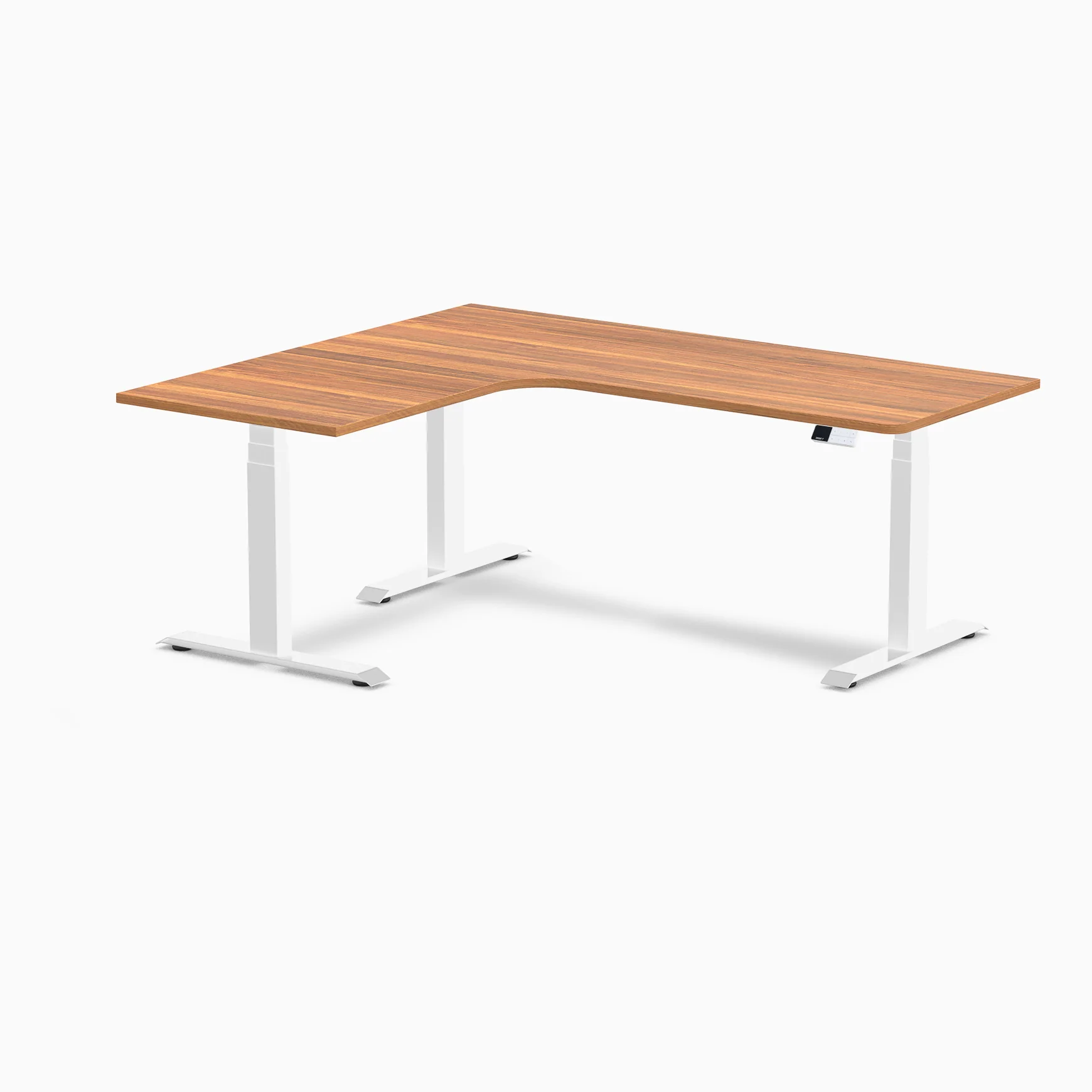 Desky L-Shape Curved Laminate Sit Stand Desk - Image 140