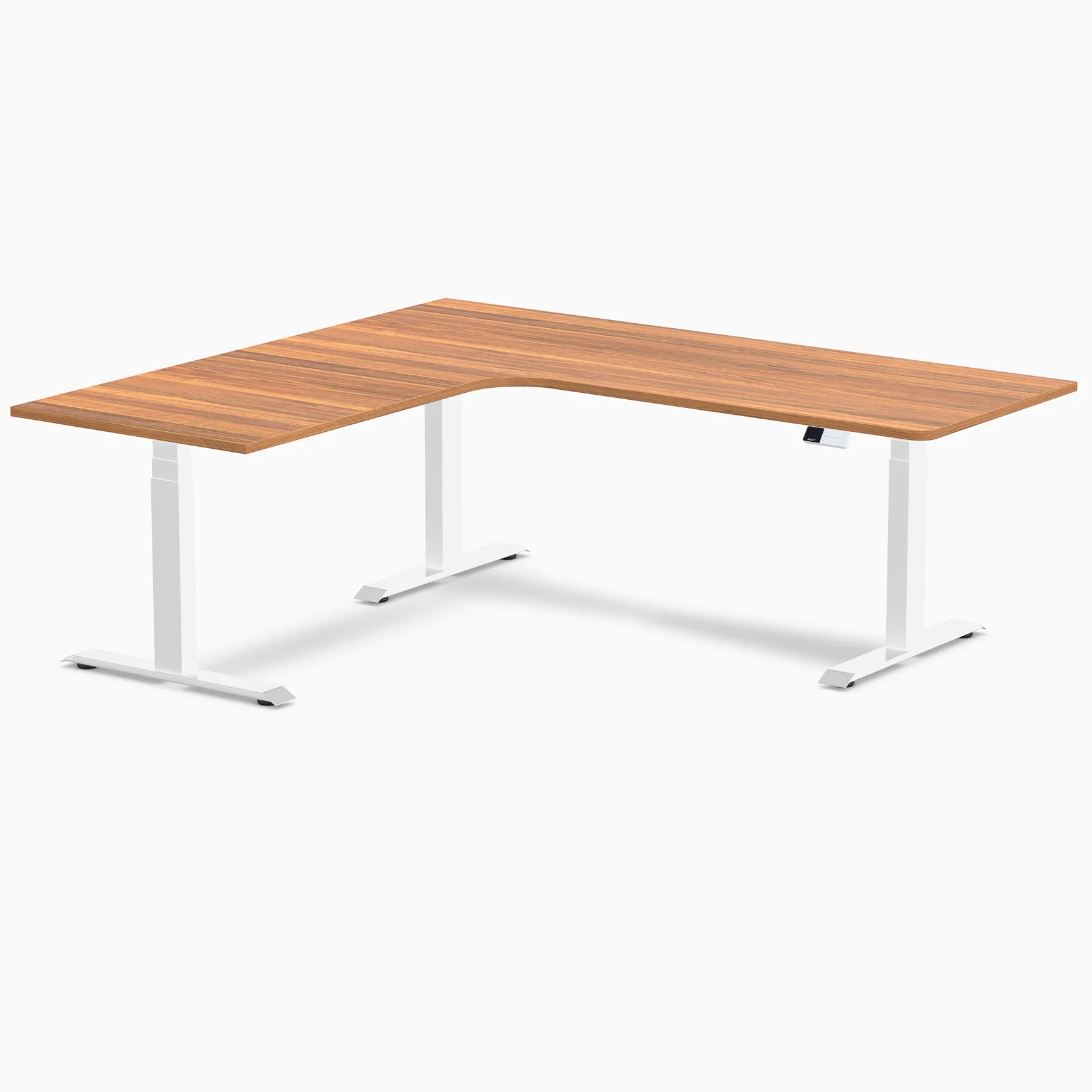 Desky L-Shape Curved Laminate Sit Stand Desk - Image 143