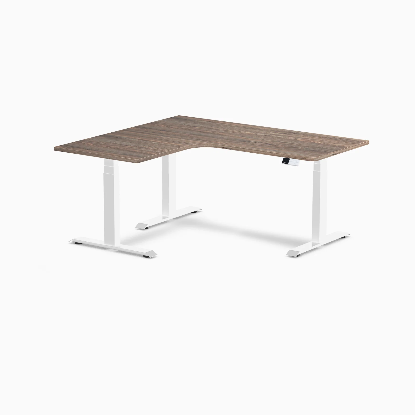 Desky L-Shape Curved Laminate Sit Stand Desk - Image 146