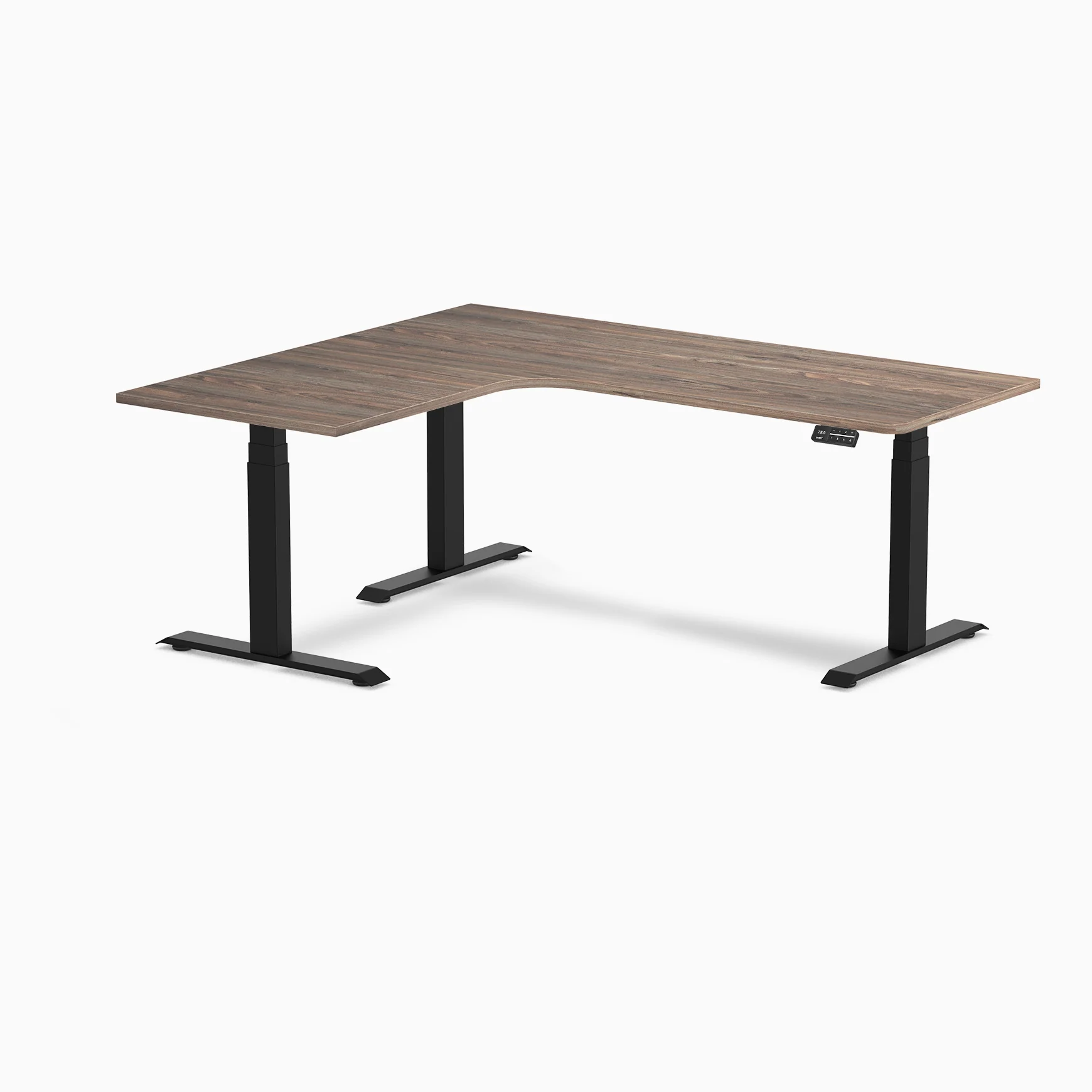 Desky L-Shape Curved Laminate Sit Stand Desk - Image 148