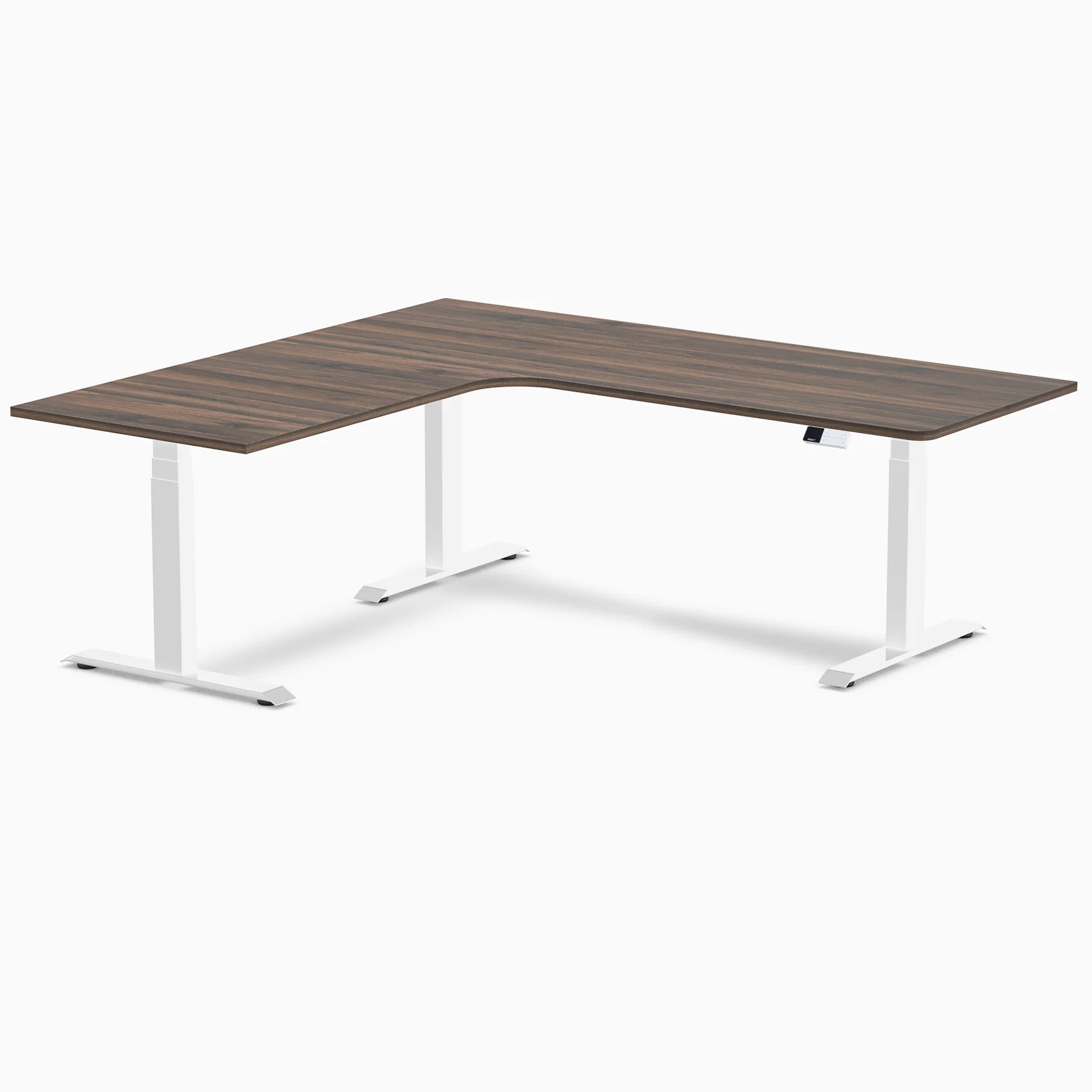 Desky L-Shape Curved Laminate Sit Stand Desk - Image 155