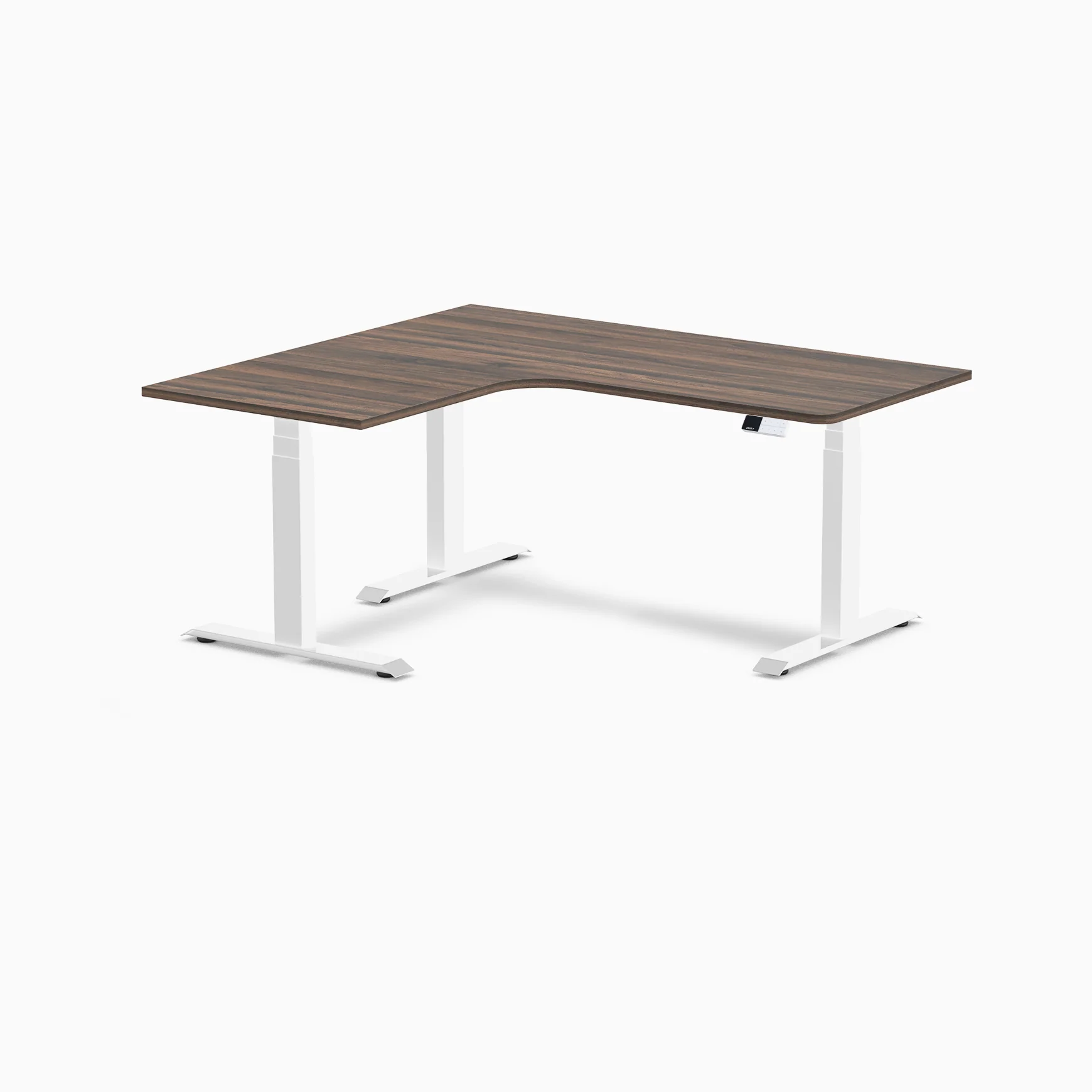 Desky L-Shape Curved Laminate Sit Stand Desk - Image 158
