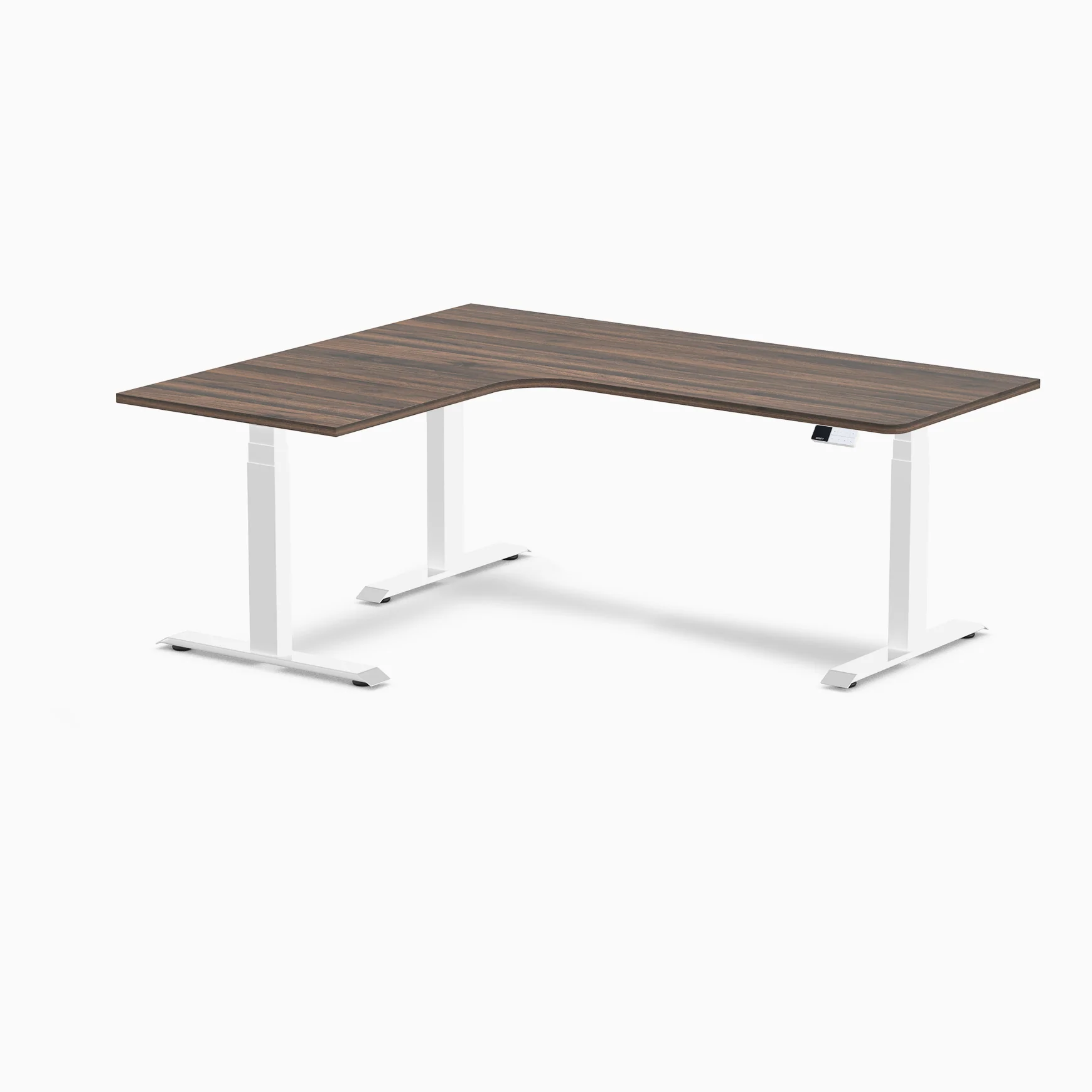 Desky L-Shape Curved Laminate Sit Stand Desk - Image 161