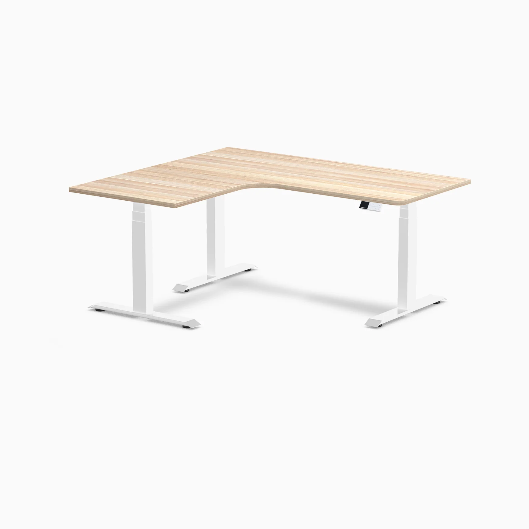 Desky L-Shape Curved Laminate Sit Stand Desk - Image 164