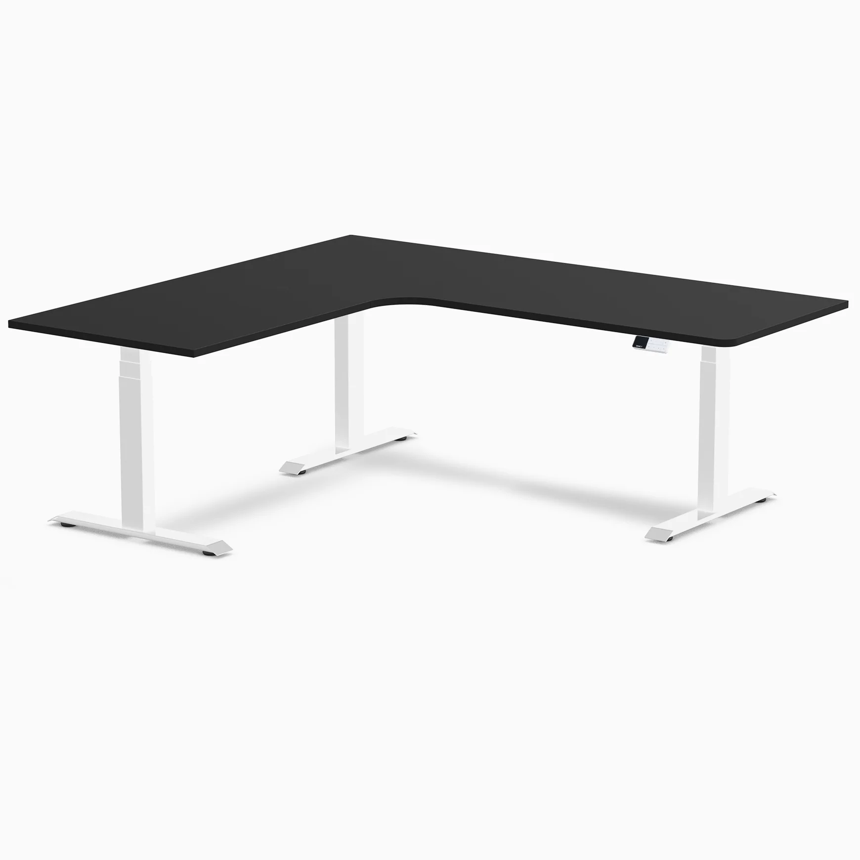 Desky L-Shape Curved Laminate Sit Stand Desk - Image 188