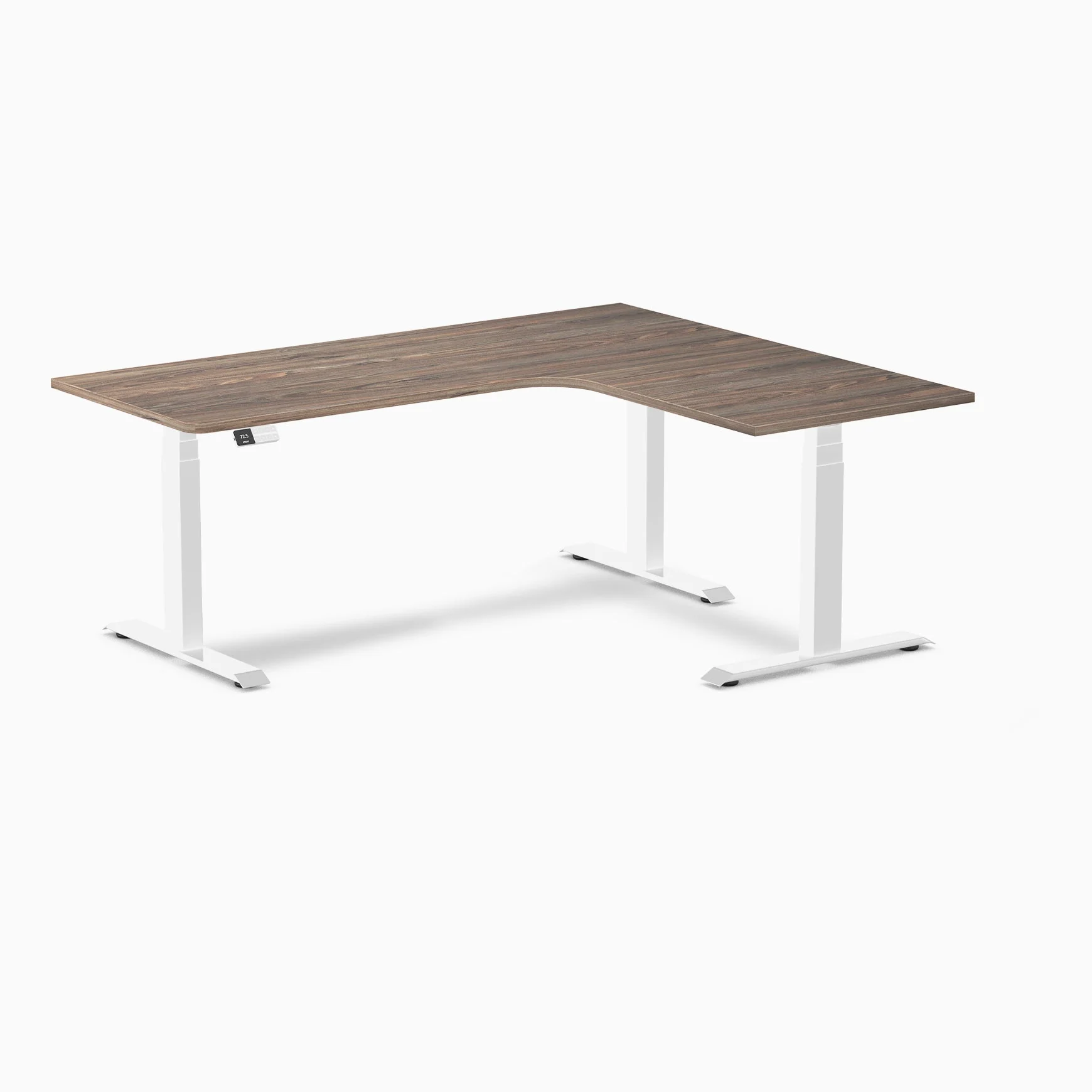 Desky L-Shape Curved Laminate Sit Stand Desk - Image 64
