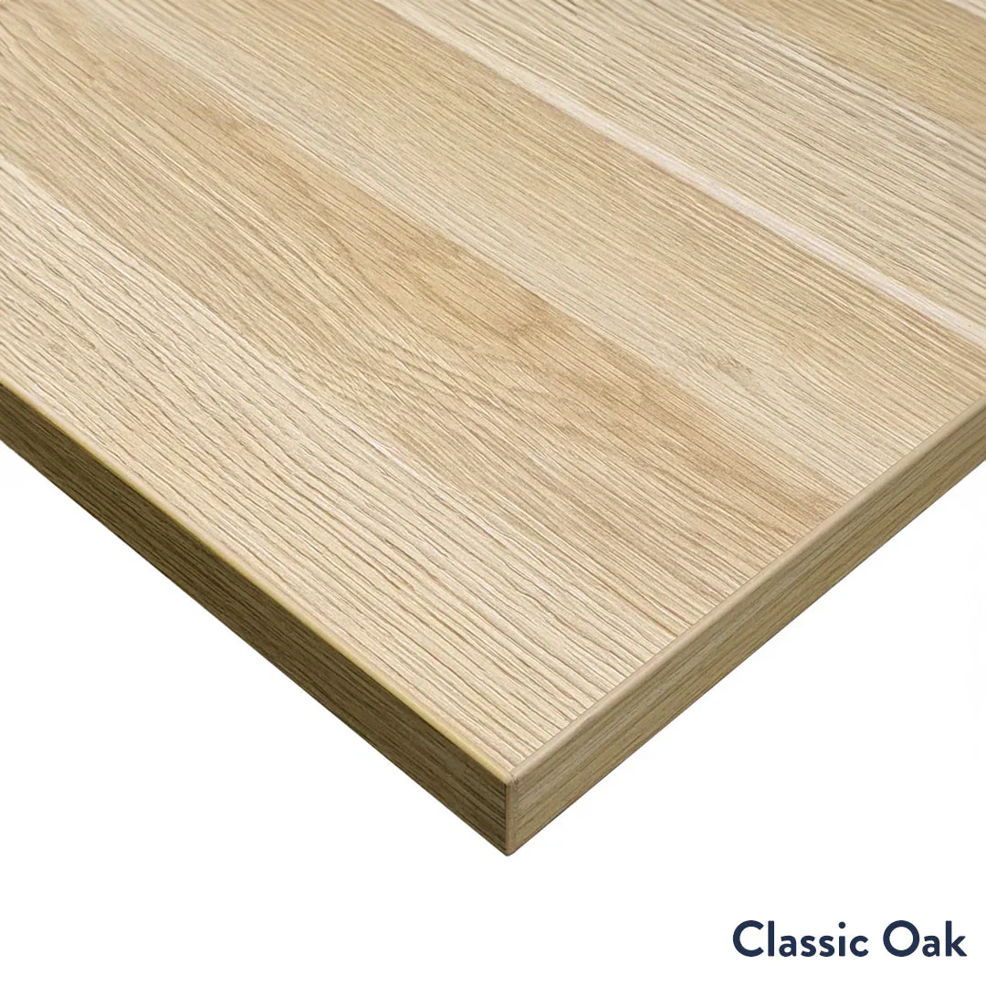 Desky L-Shape Curved Laminate Sit Stand Desk - Image 7