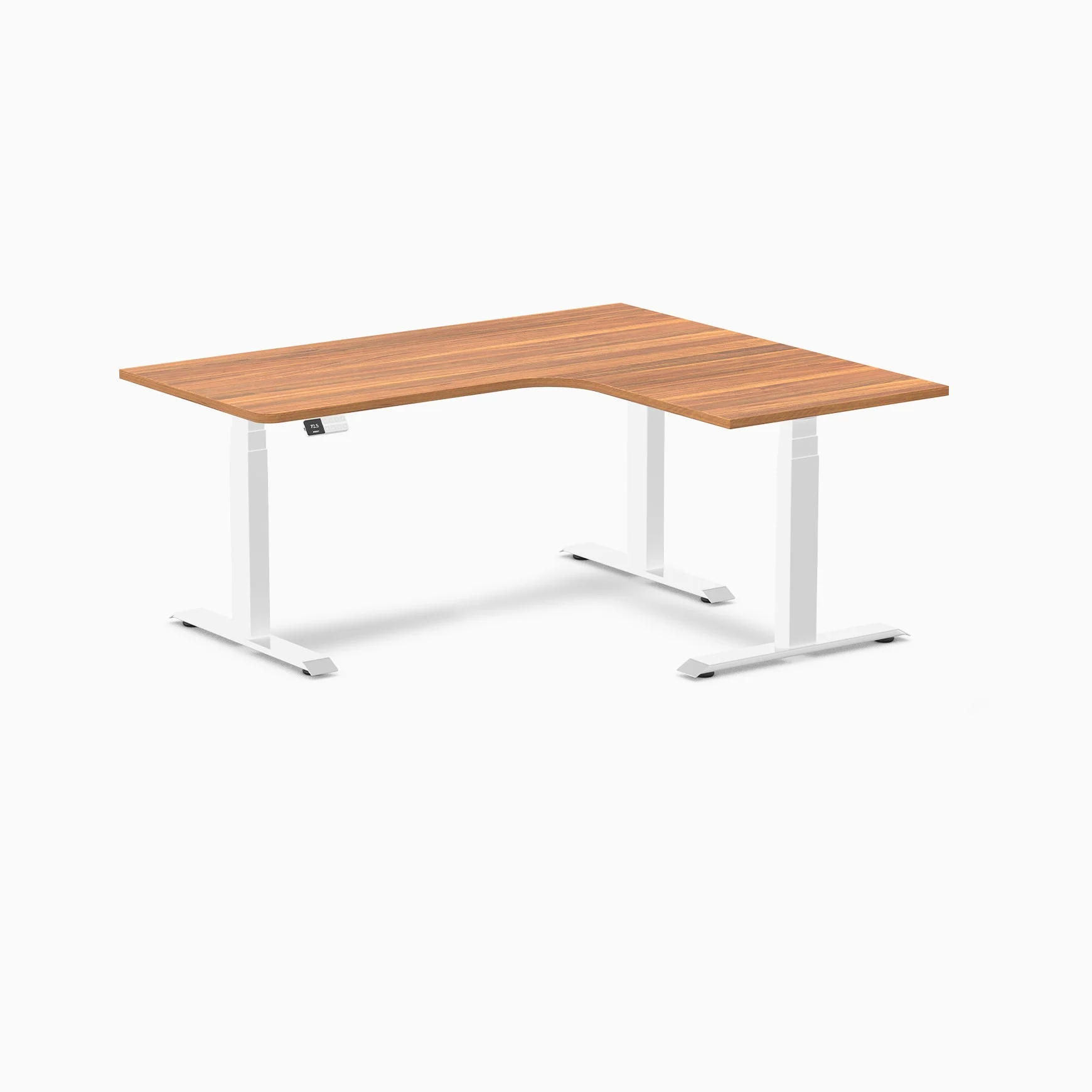 Desky L-Shape Curved Laminate Sit Stand Desk - Image 74