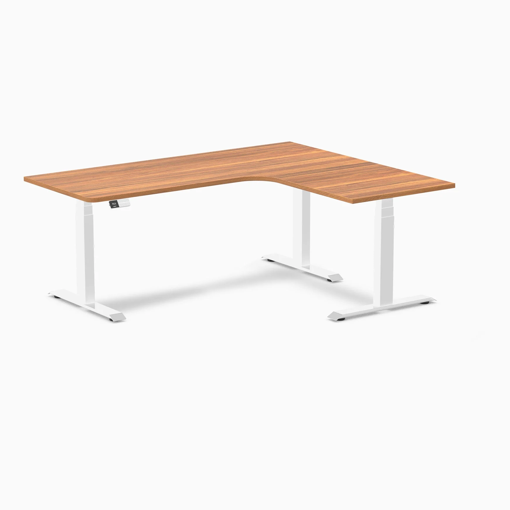 Desky L-Shape Curved Laminate Sit Stand Desk - Image 76
